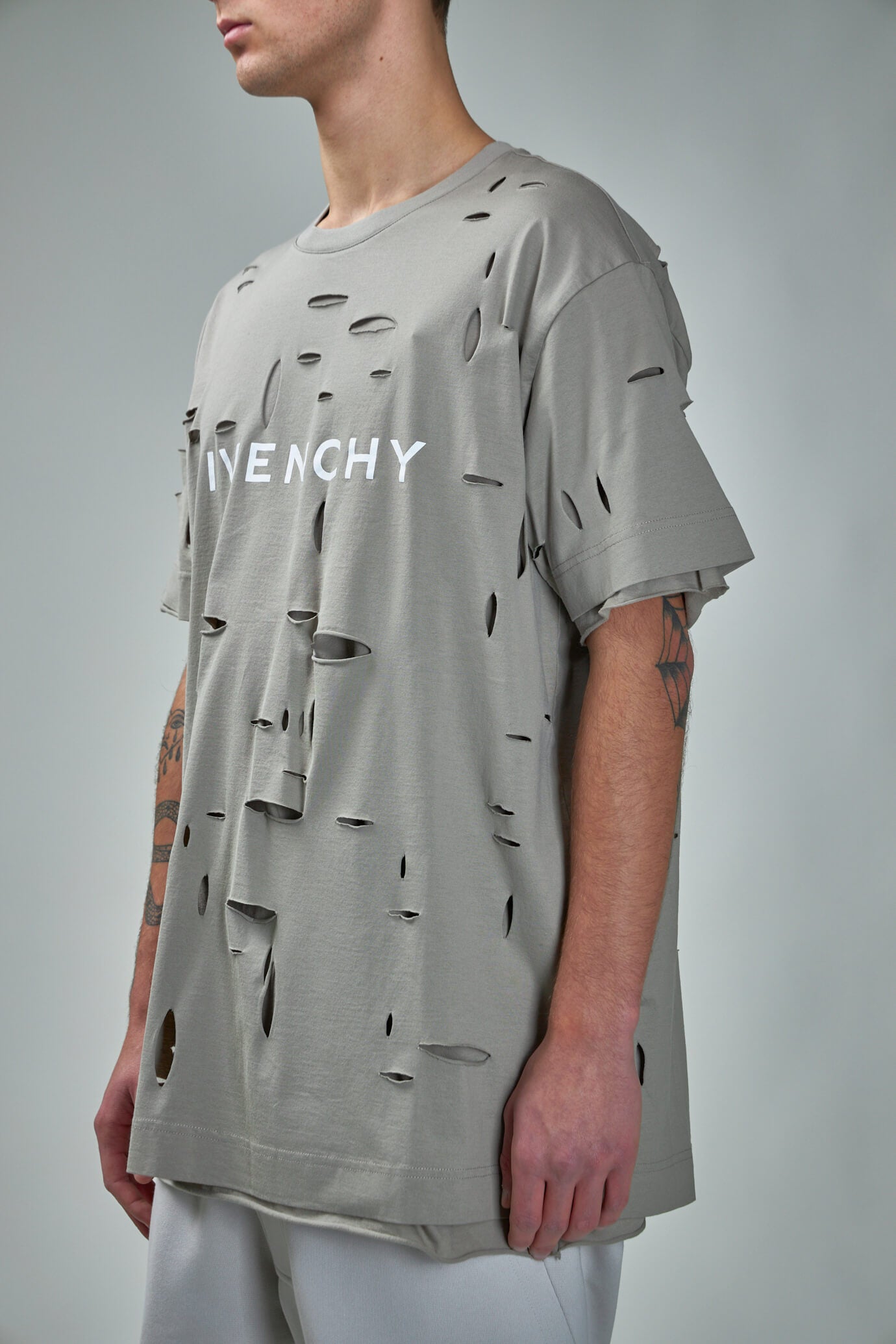 Archetype Oversized T-shirt with Destroyed Effects