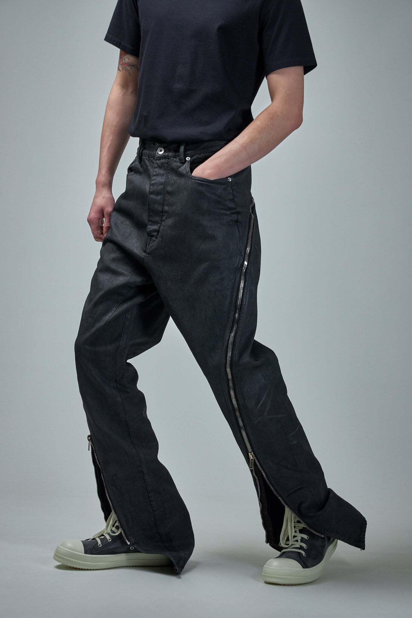 Pantaloni In Denim Bolan Banana