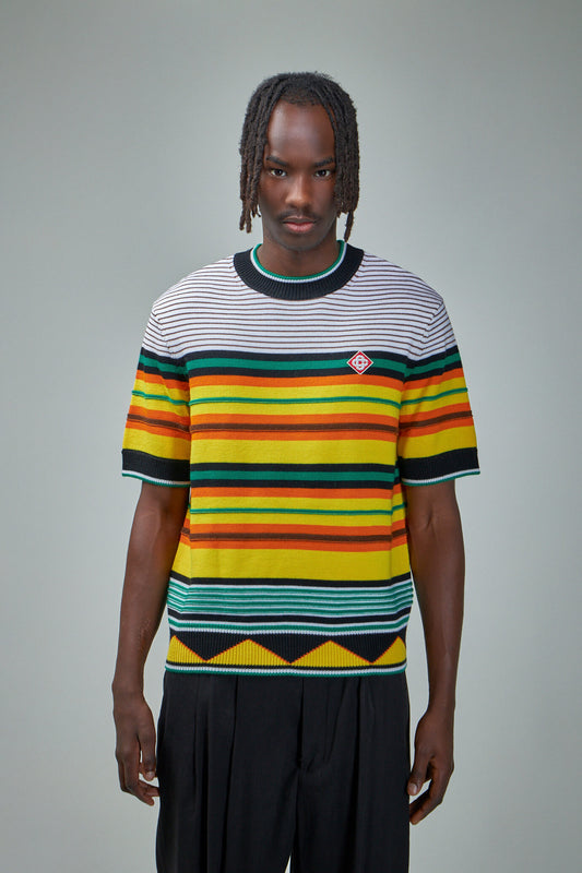 Knitted Wool Striped Tee