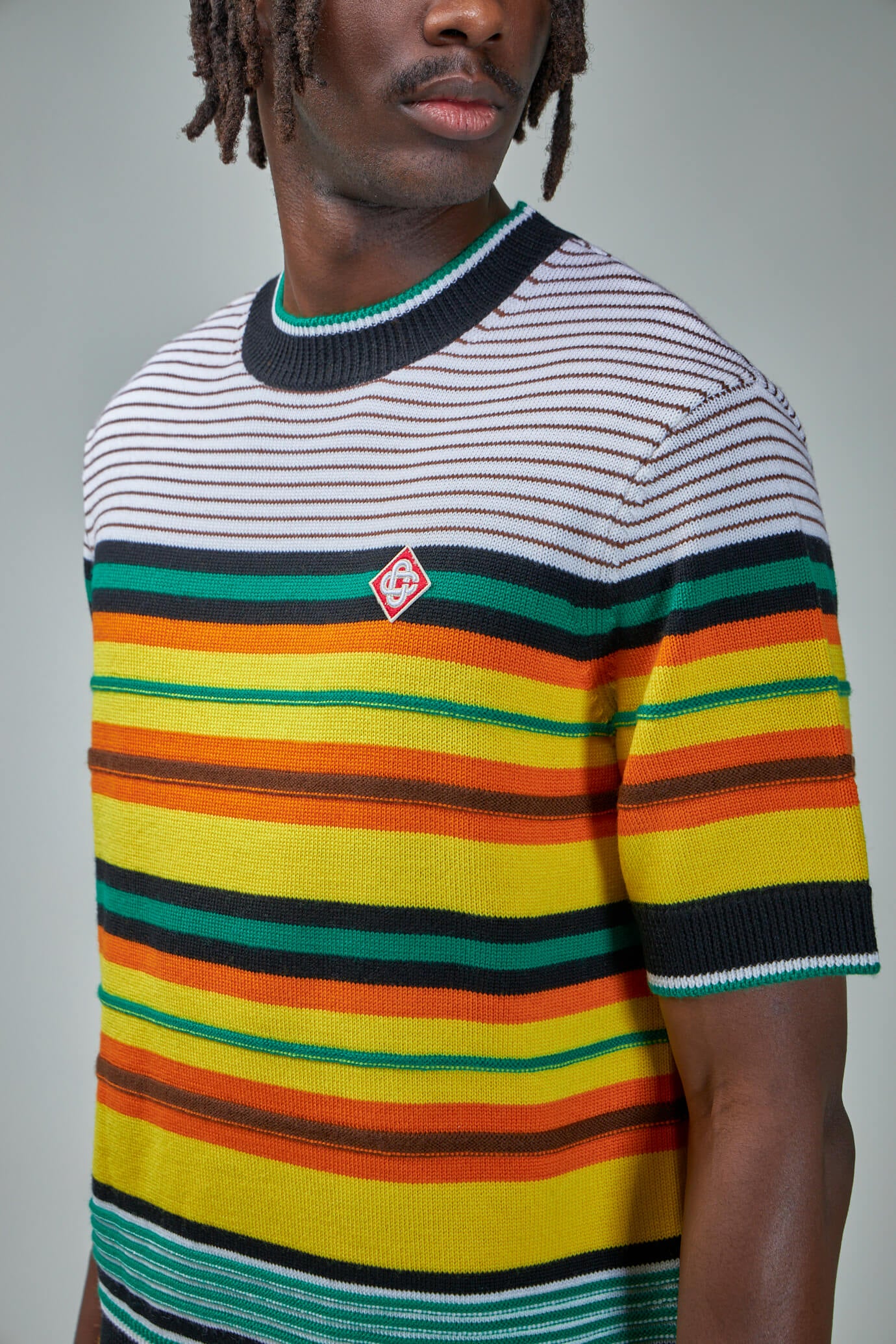 Knitted Wool Striped Tee