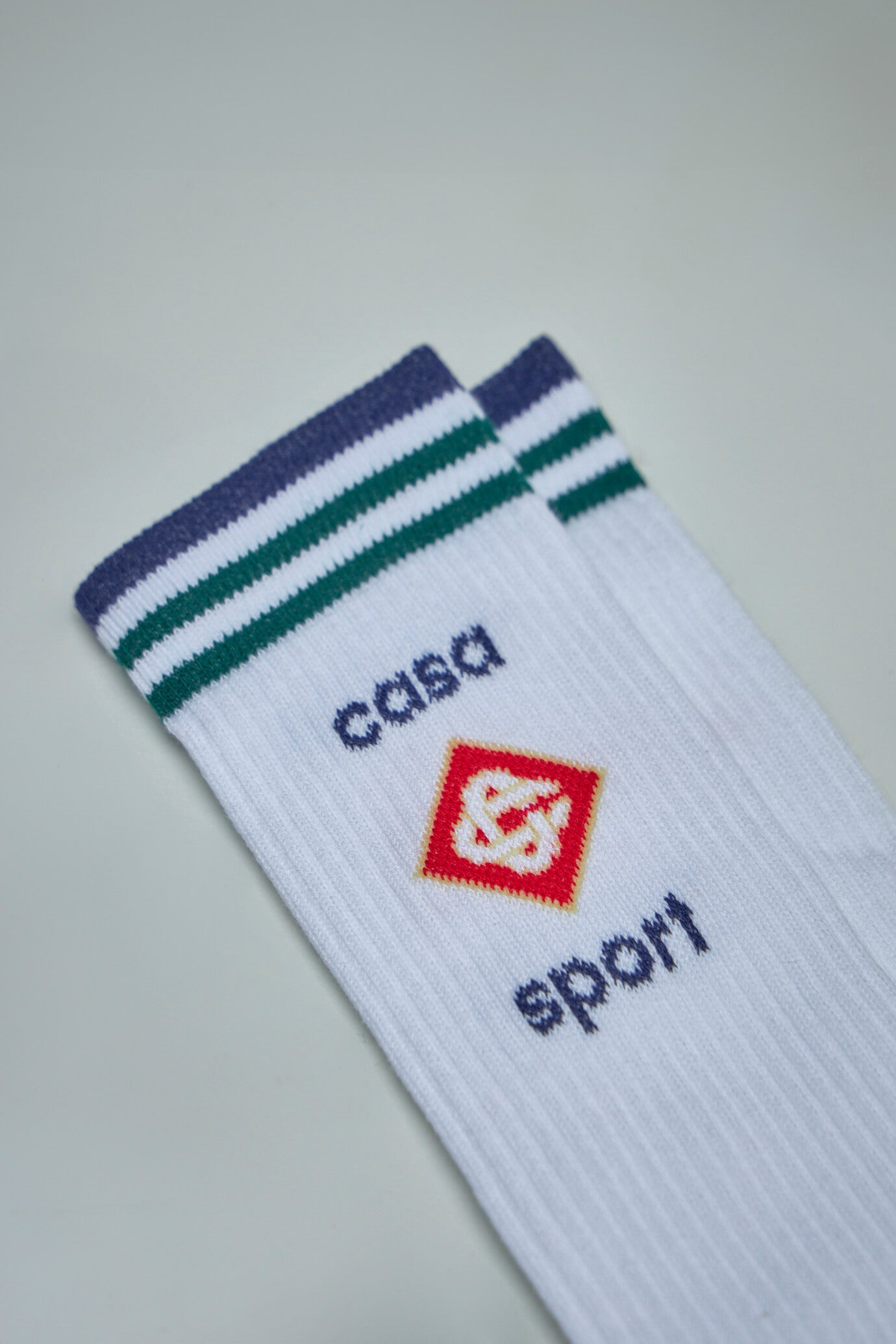 Mid Calf Ribbed Sport Sock
