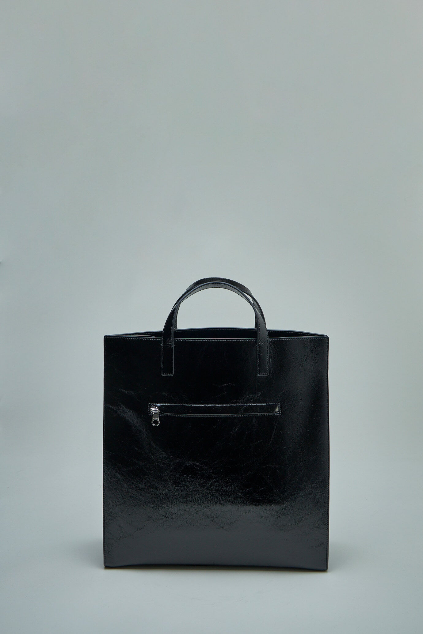 Courrèges Heritage leather tote bag - Black