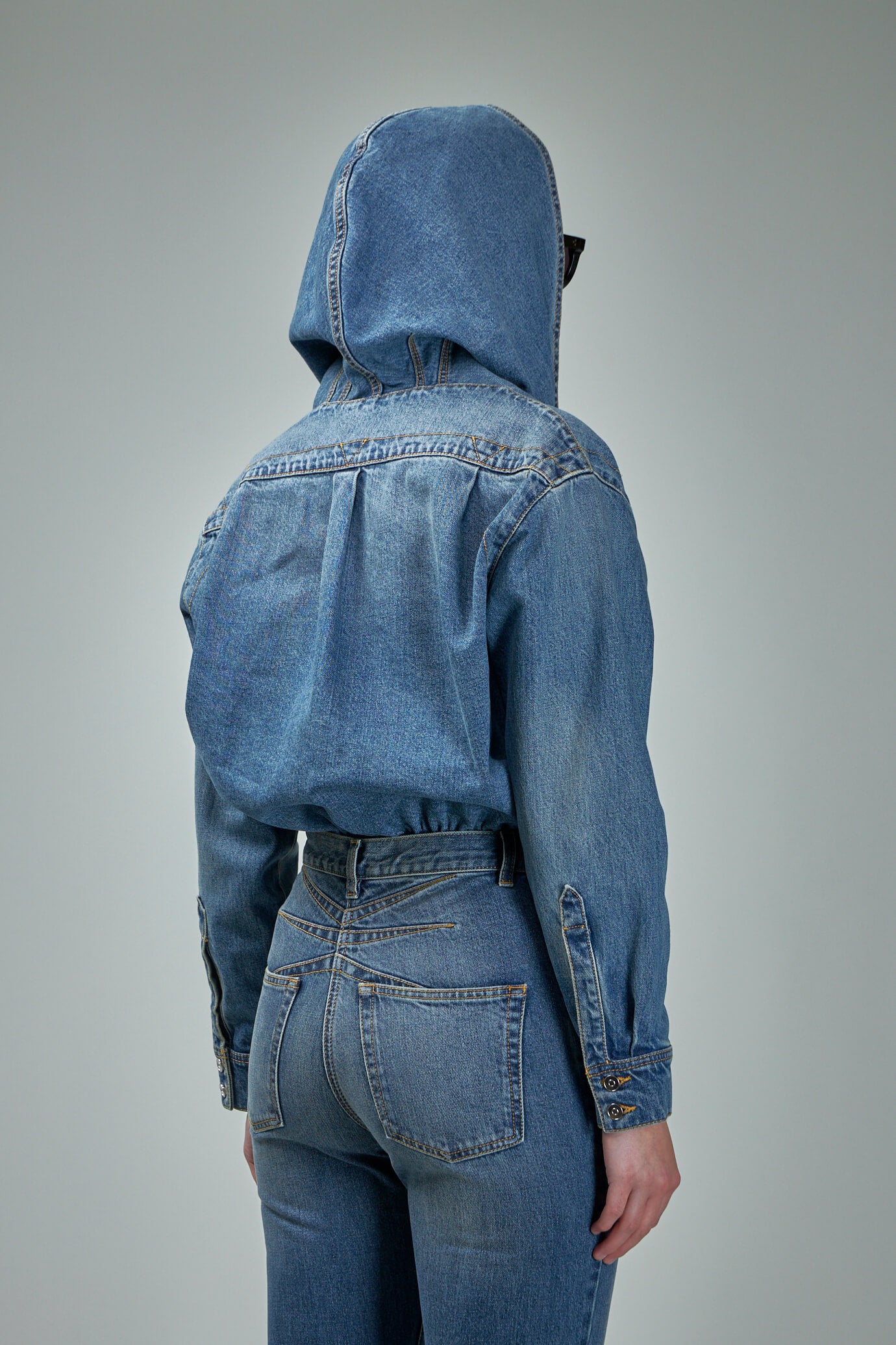 ALAÏA Women's Denim Hood Jacket