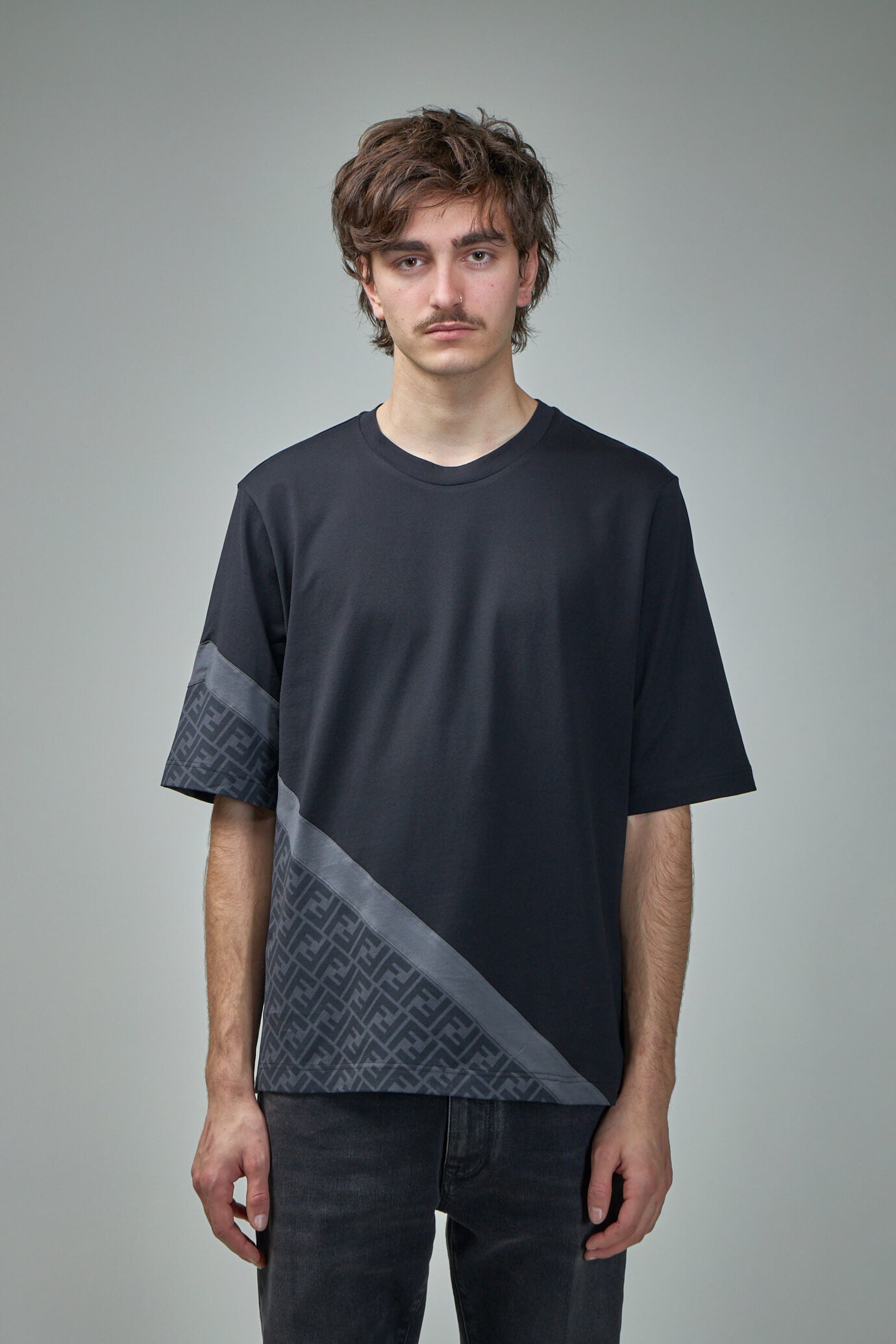 Fendi Diagonal Jersey T-shirt
