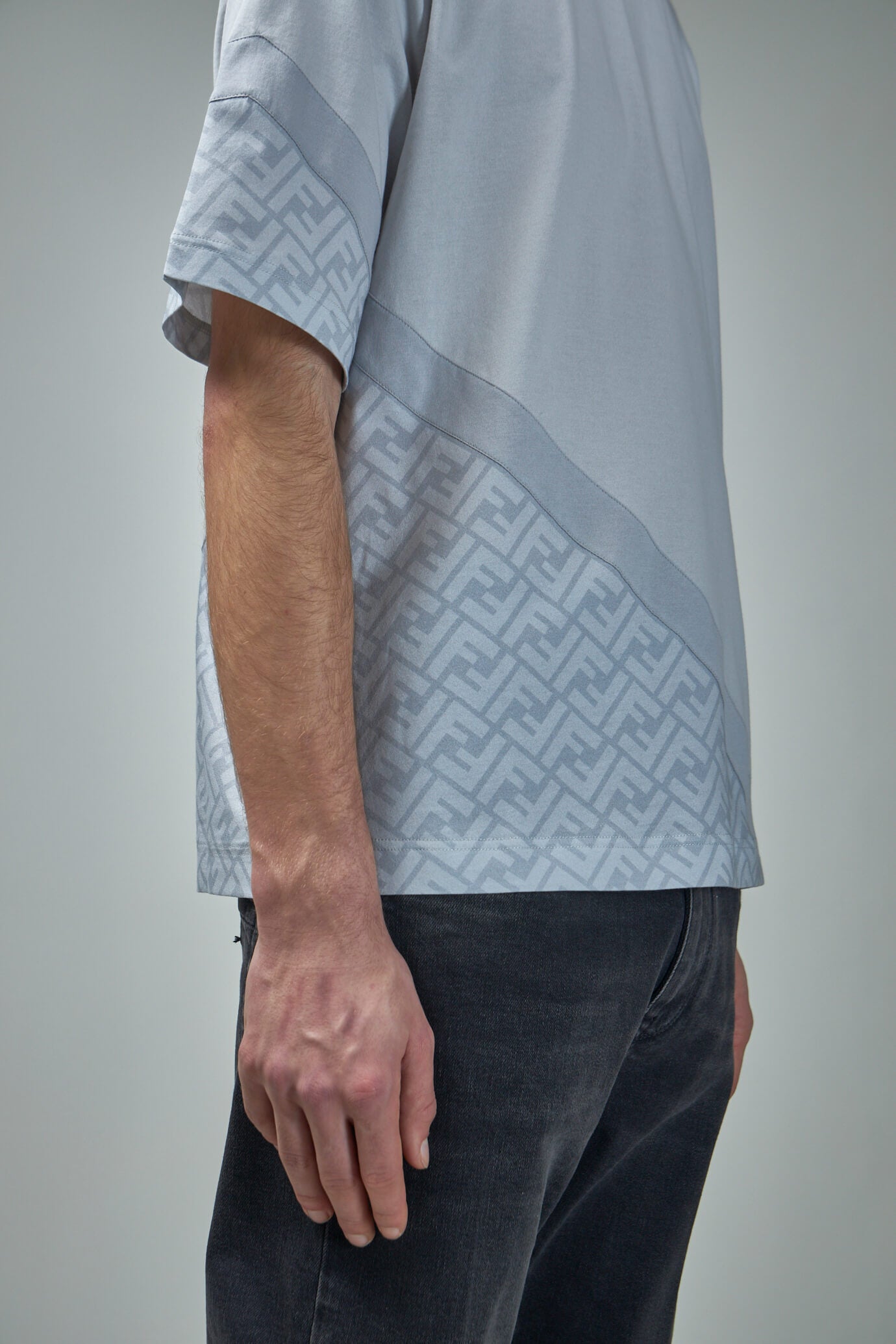 Fendi Diagonal Jersey T-shirt