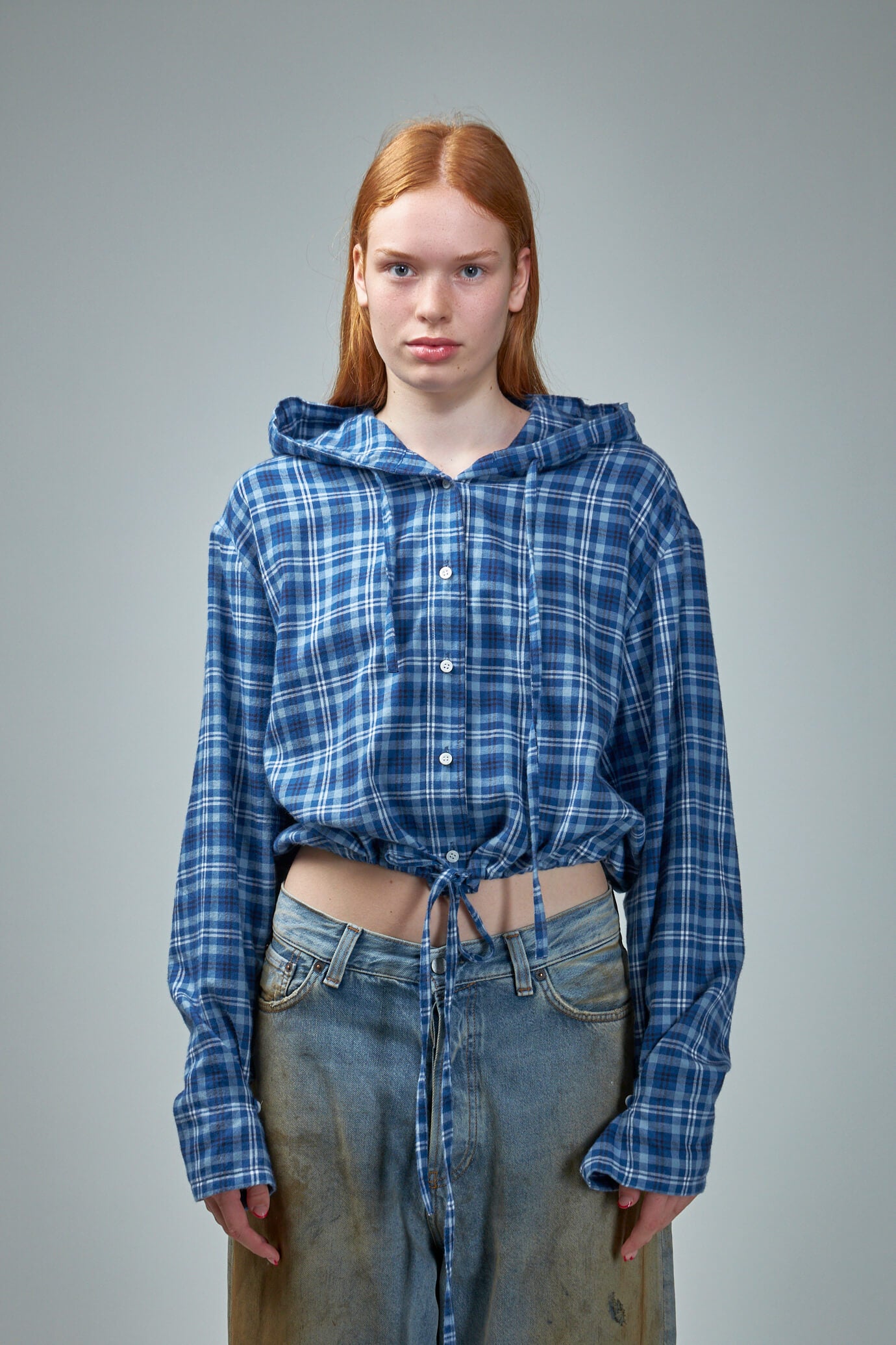 Hooded Check Shirt