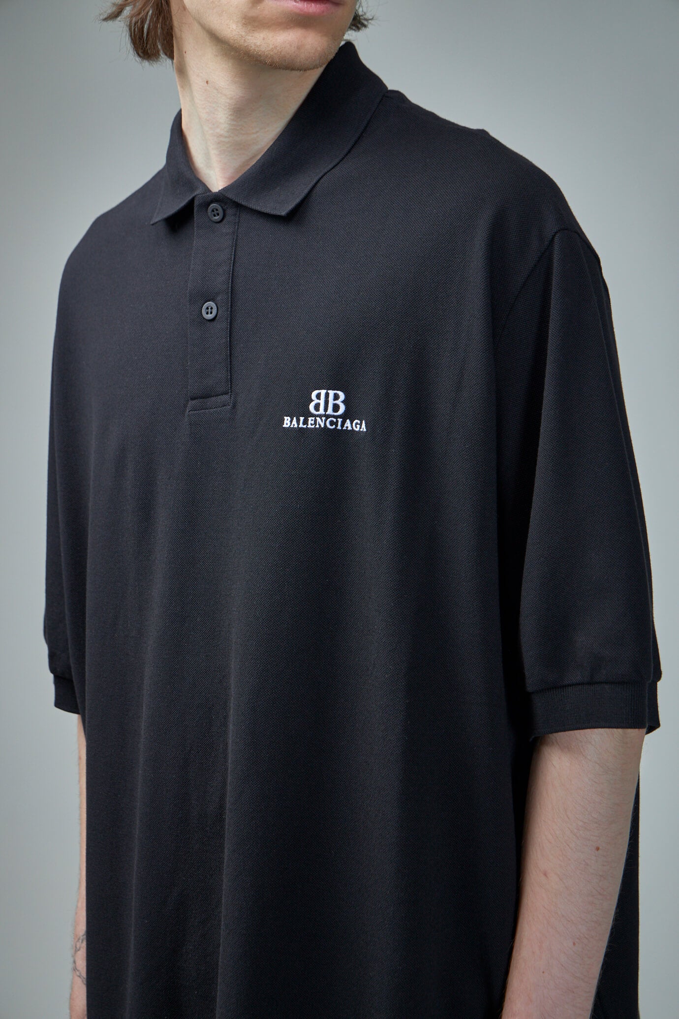 BB Classic Balenciaga Polo Shirt Oversized