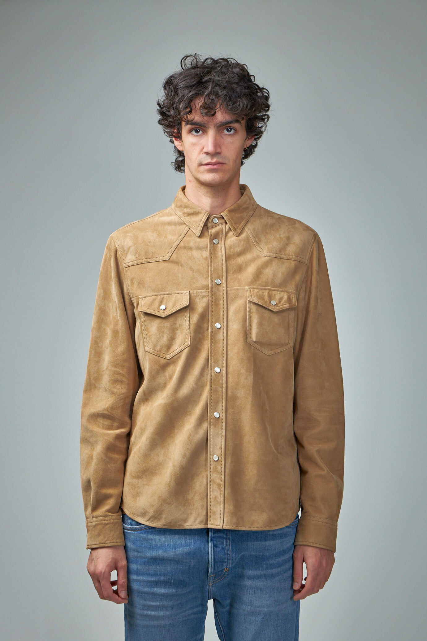 Light Suede Western Shirt