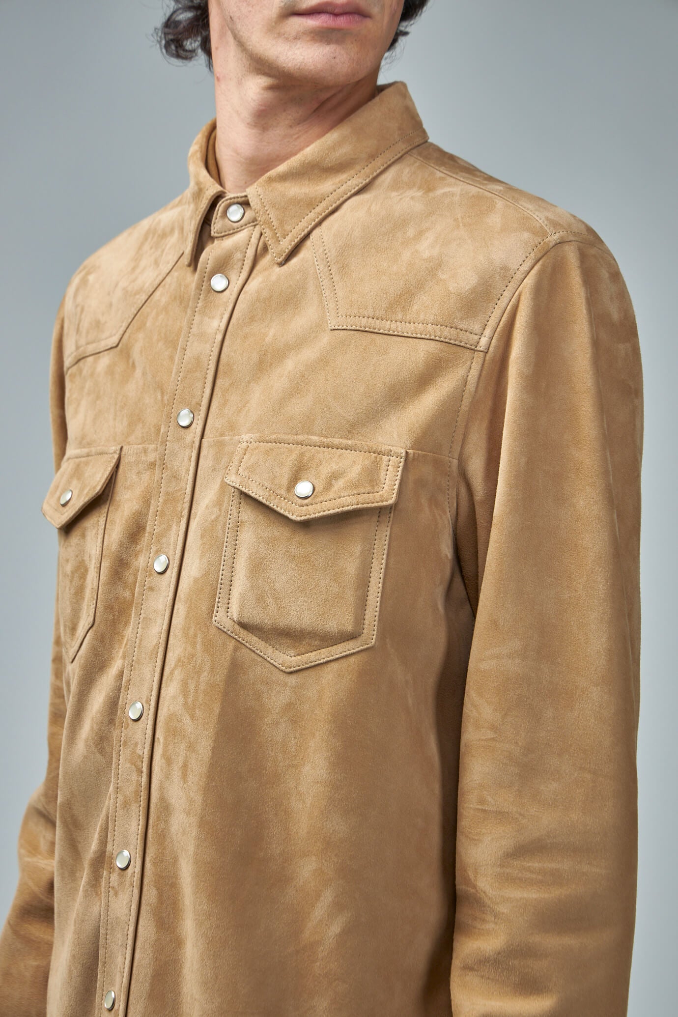 Light Suede Western Shirt