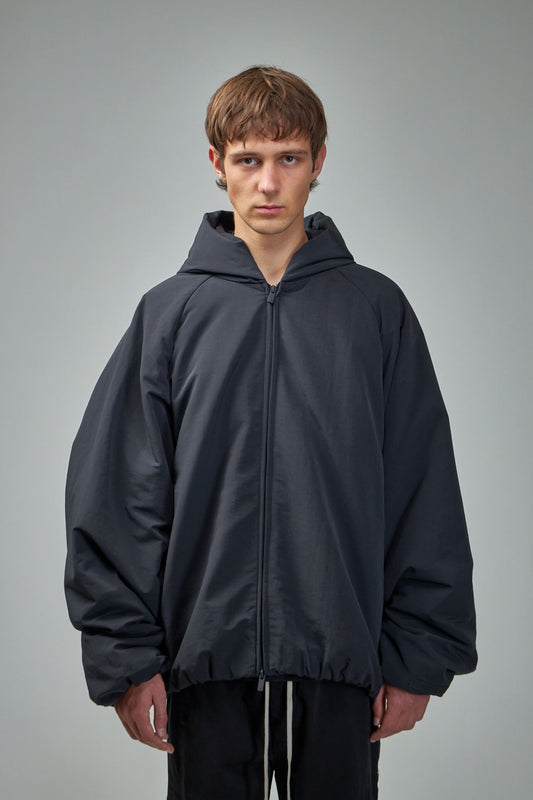 Nylon Hooded Coach Jacket