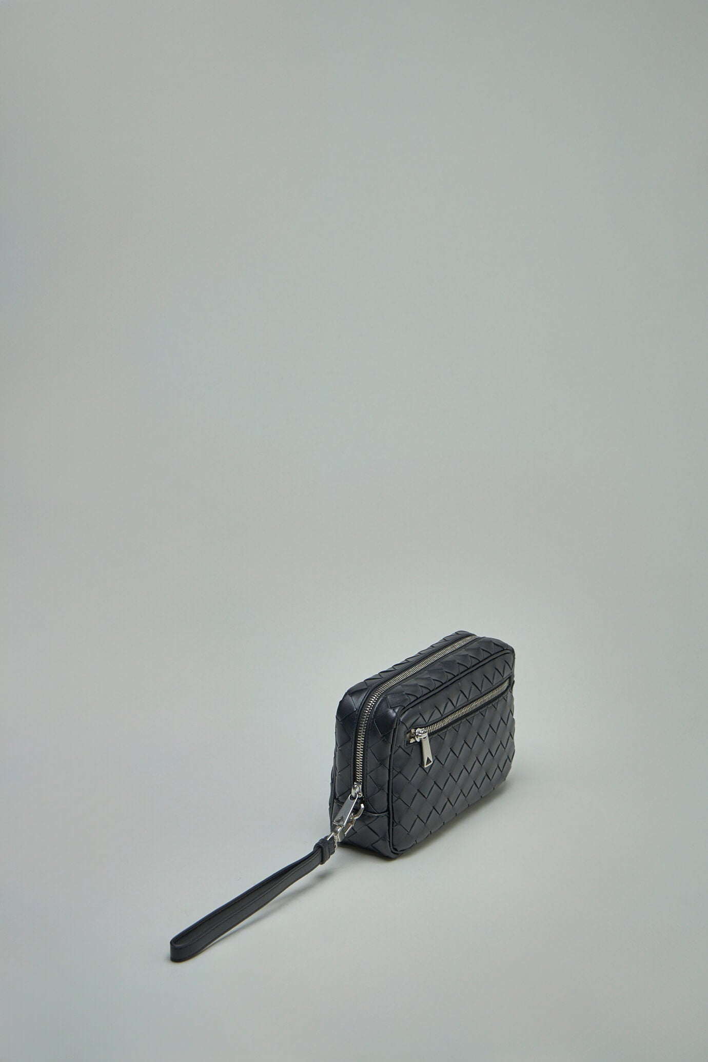 Intrecciato Small Pouch With Wristlet