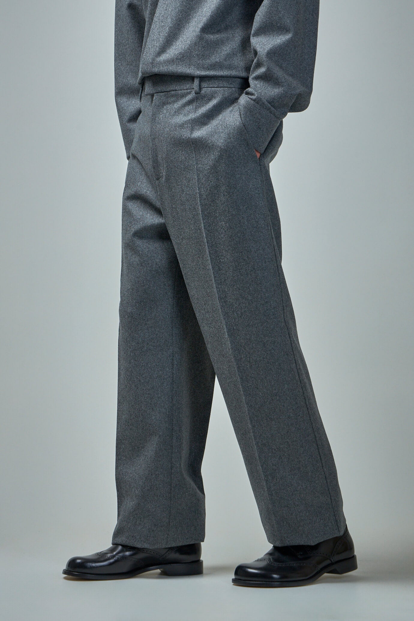 Light Wool Flannel Trousers