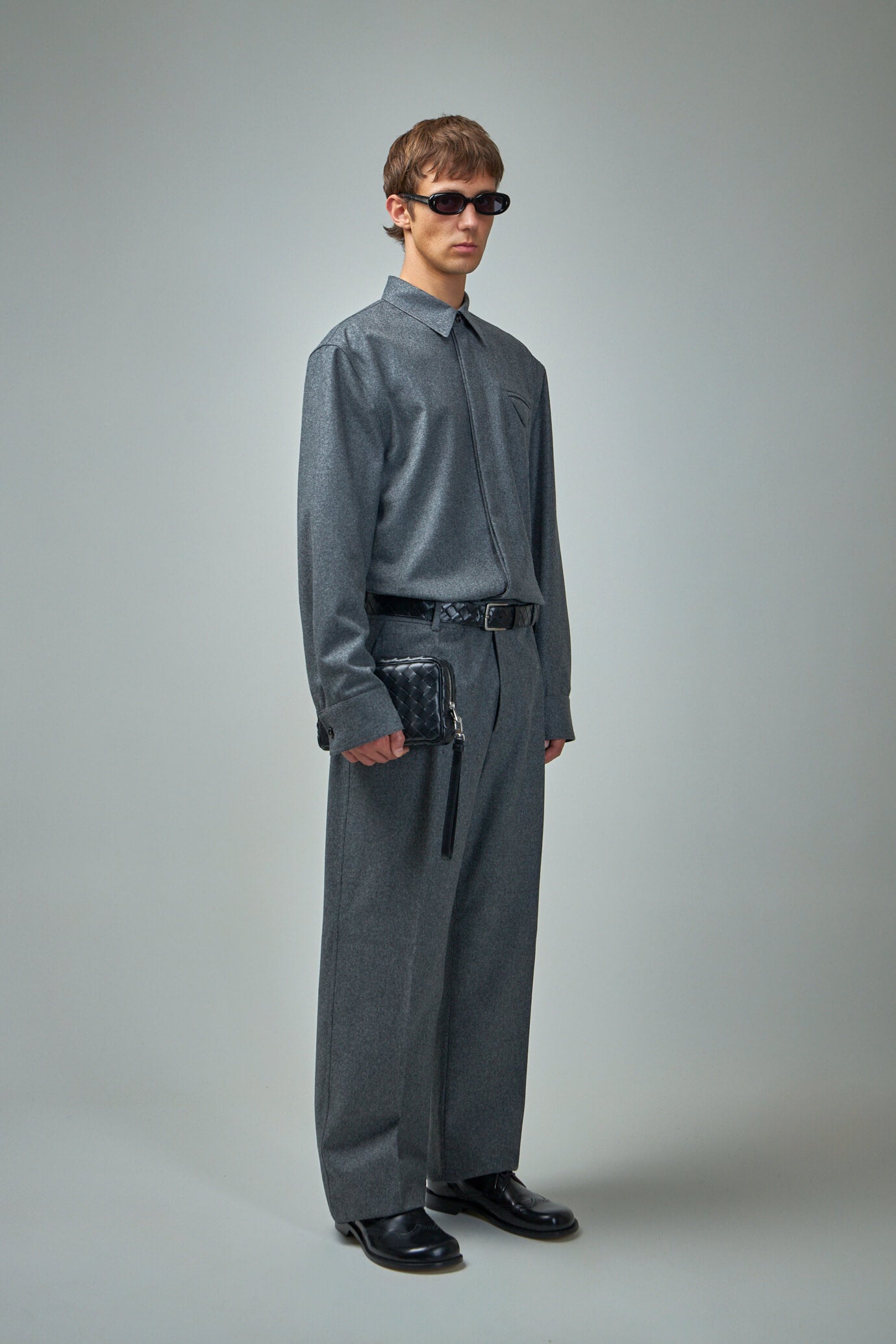 Light Wool Flannel Trousers