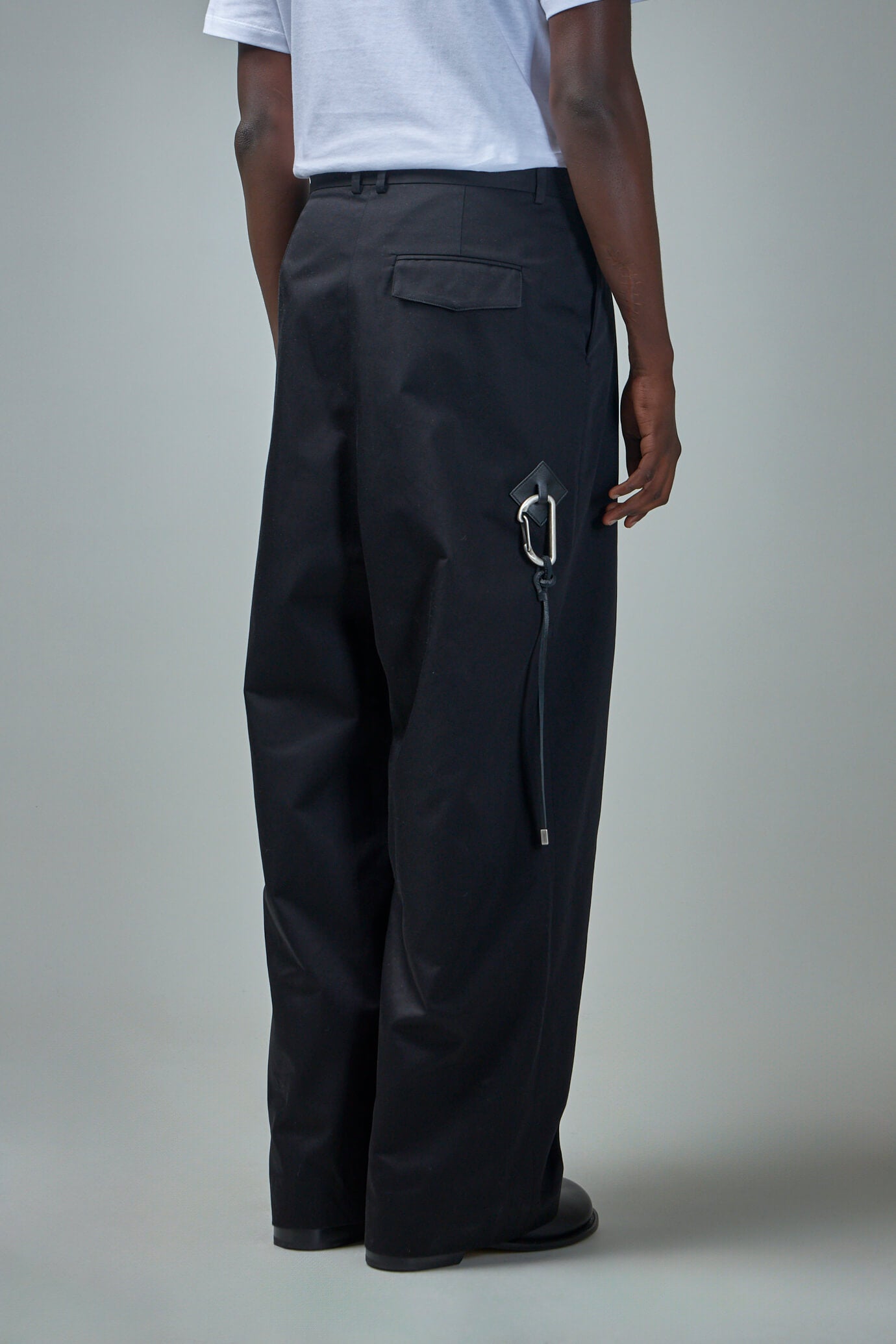 Low Crotch Trousers in Cotton