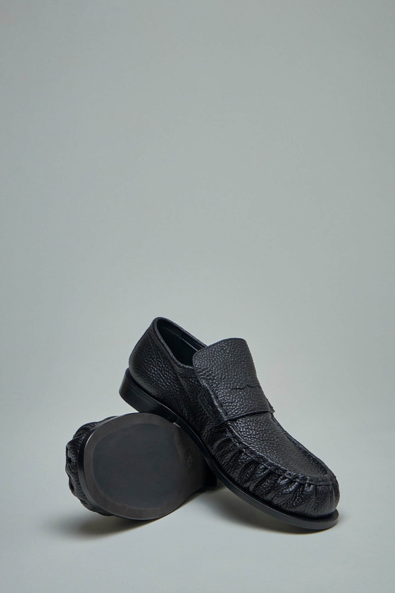 Pennyloafer aus vollnarbigem Leder