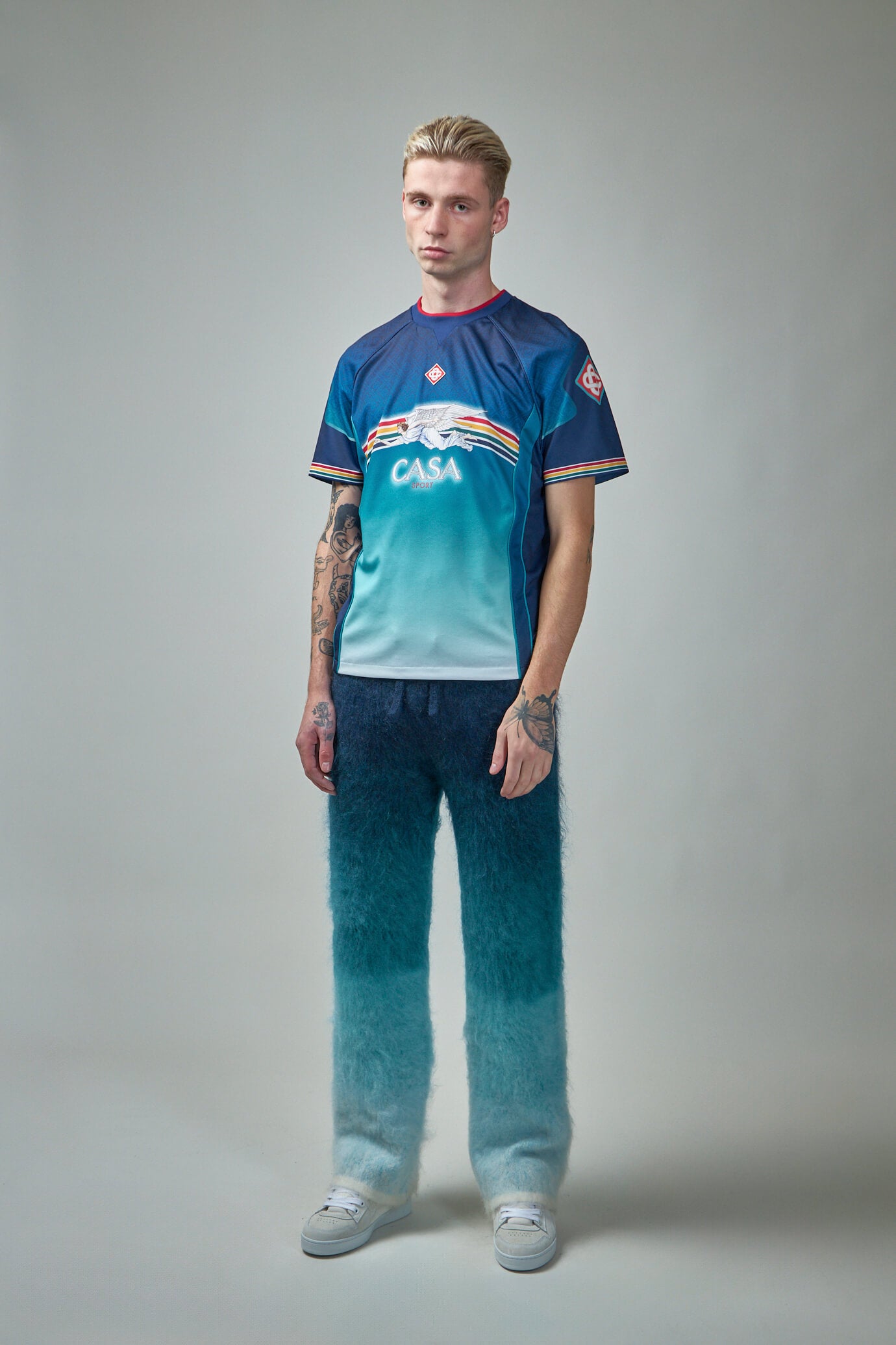 Mens Printed Football Top La Deesse du Stade