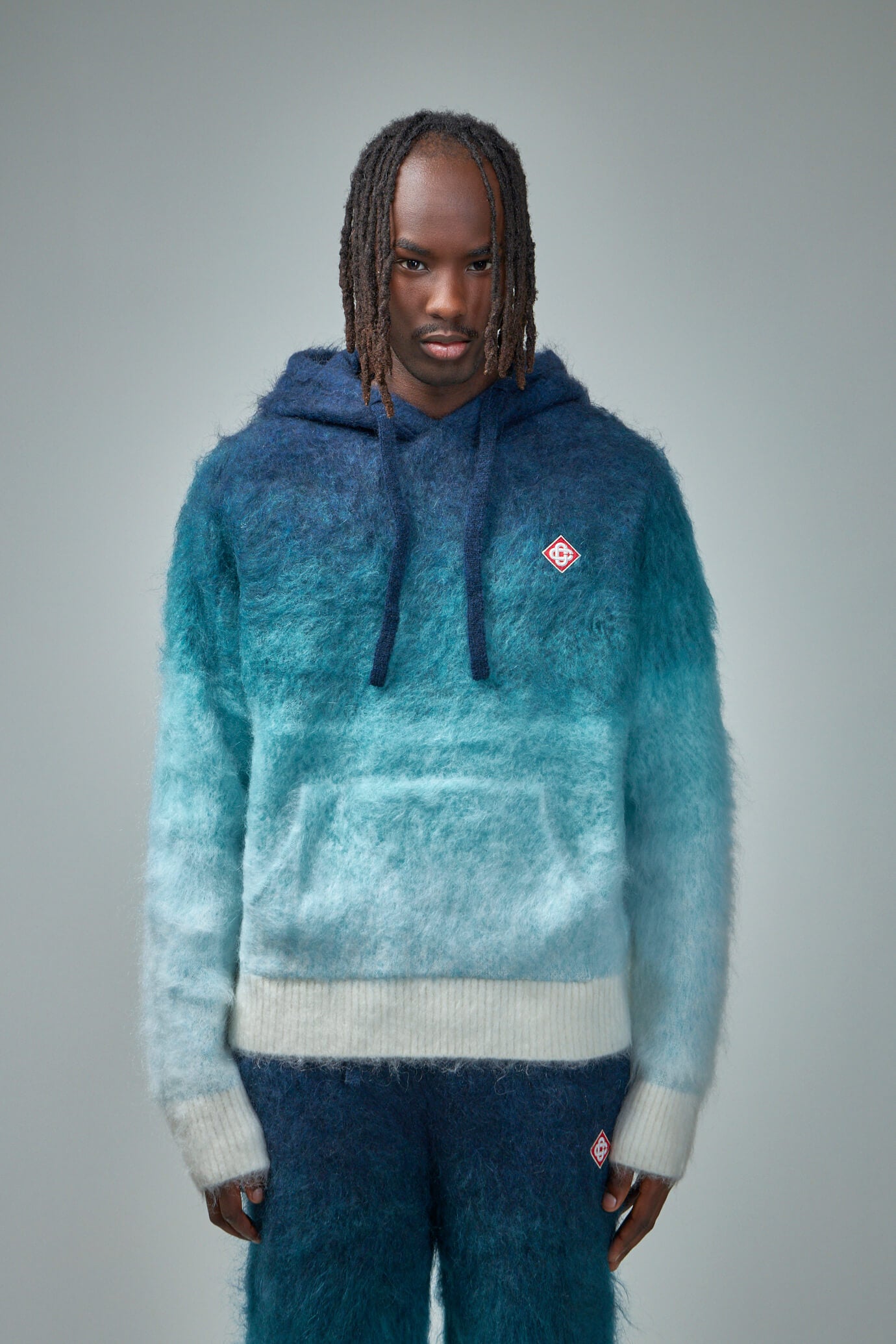 Gradient Mohair Hoodie