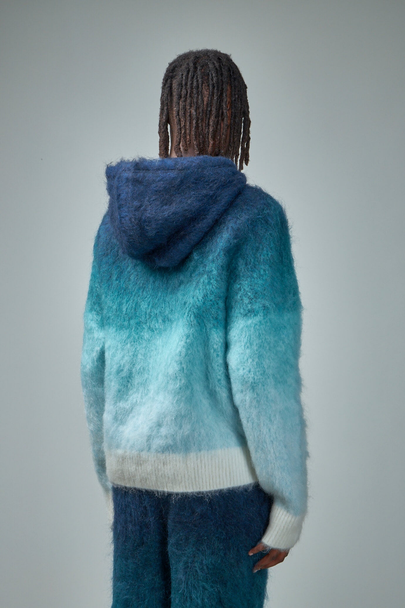 Gradient Mohair Hoodie