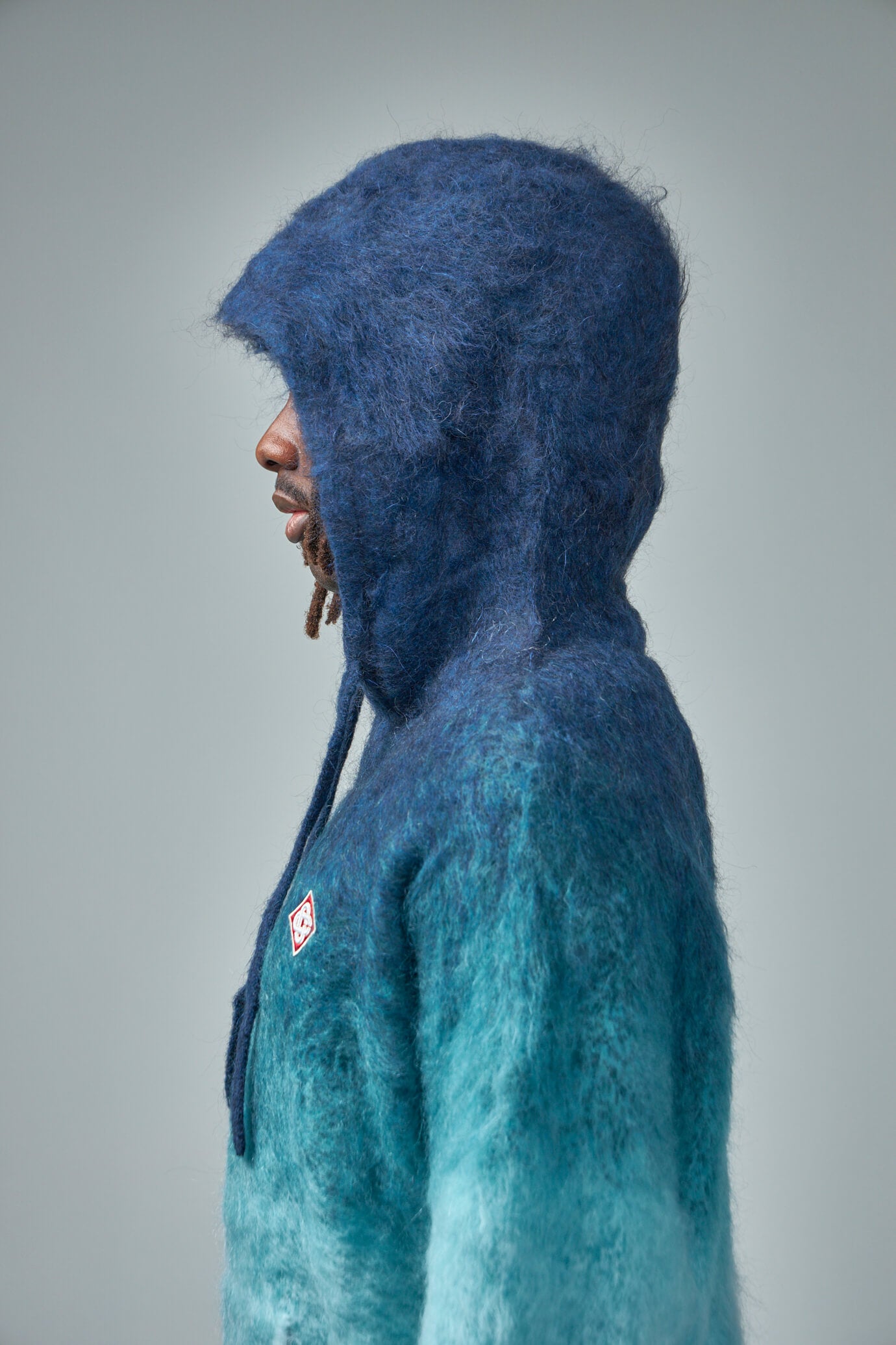 Gradient Mohair Hoodie