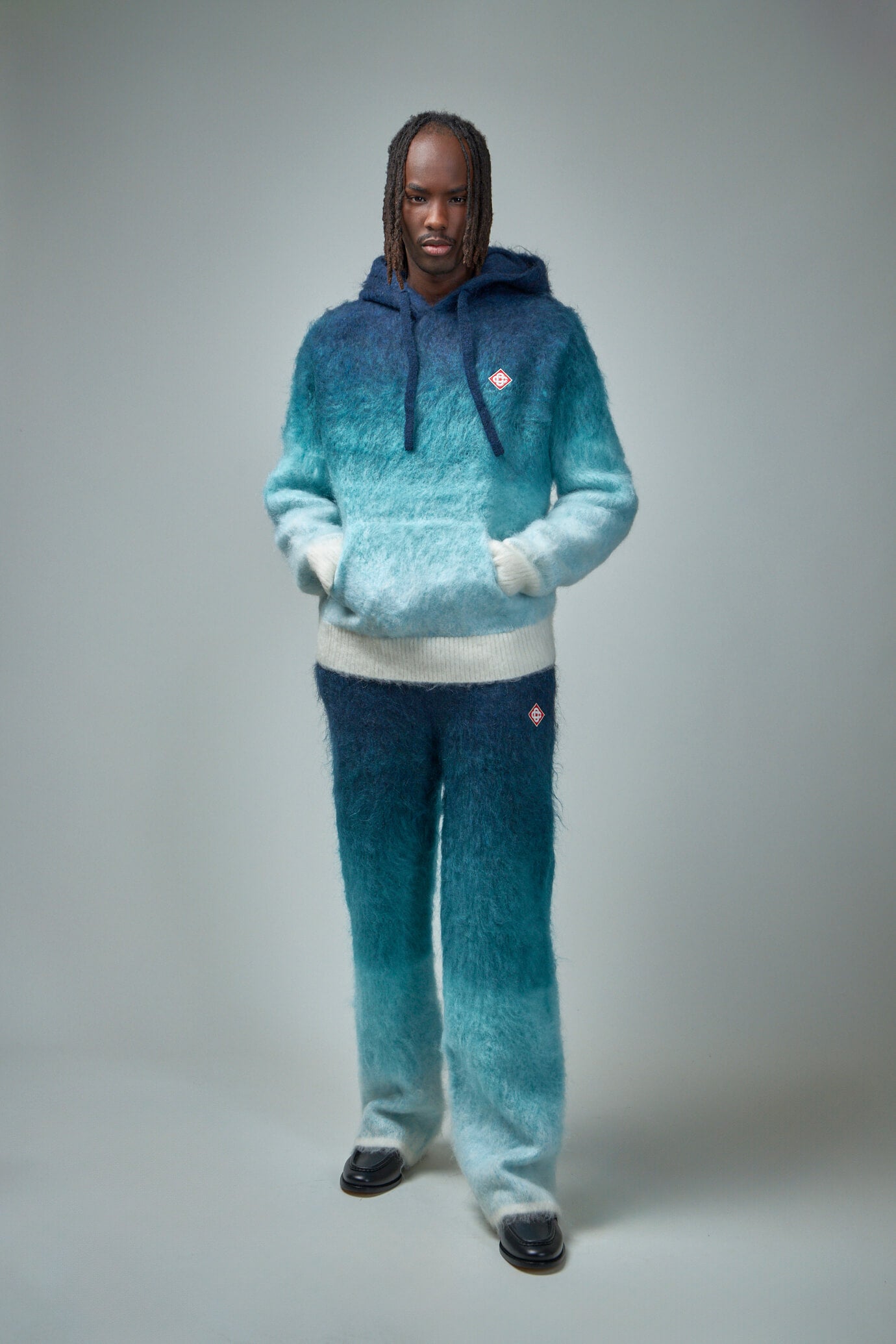 Gradient Mohair Hoodie