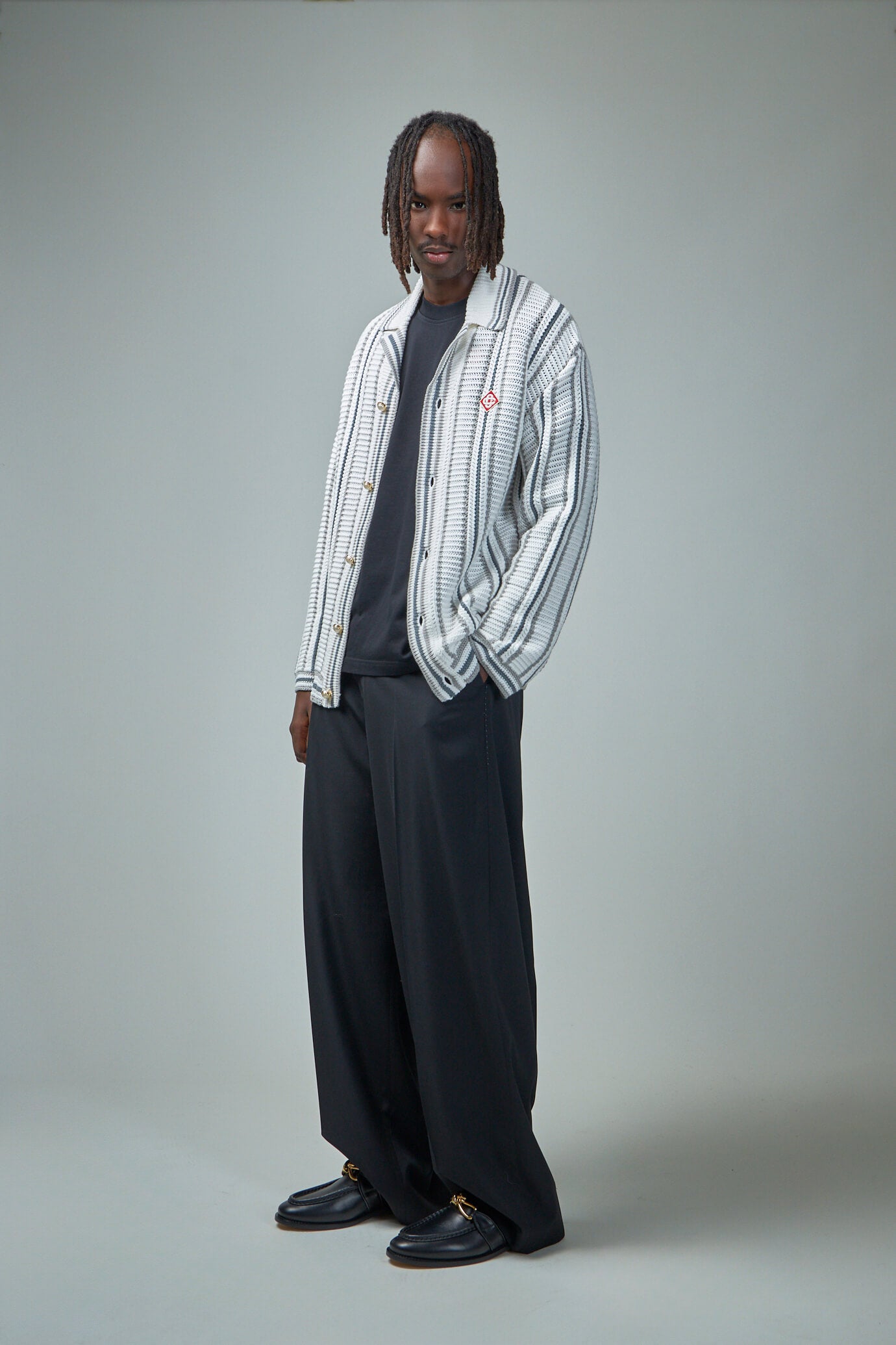 Casablanca CROCHET TEXTURED SHIRT