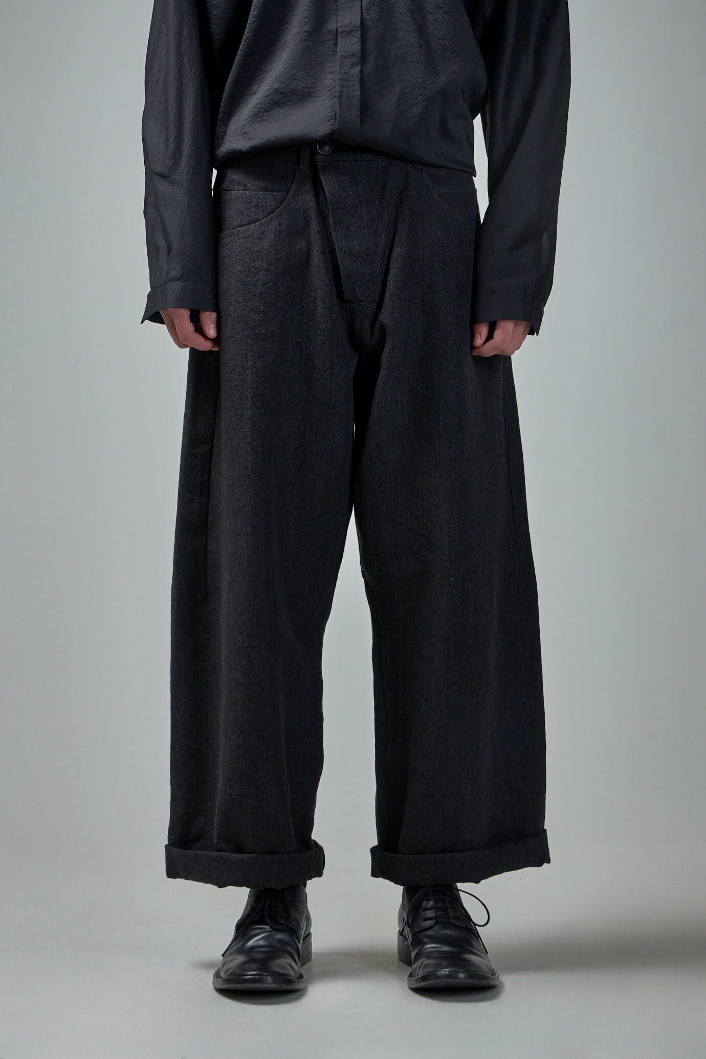 Trousers#78 Oversized 8-Pocket Denim Style Trousers