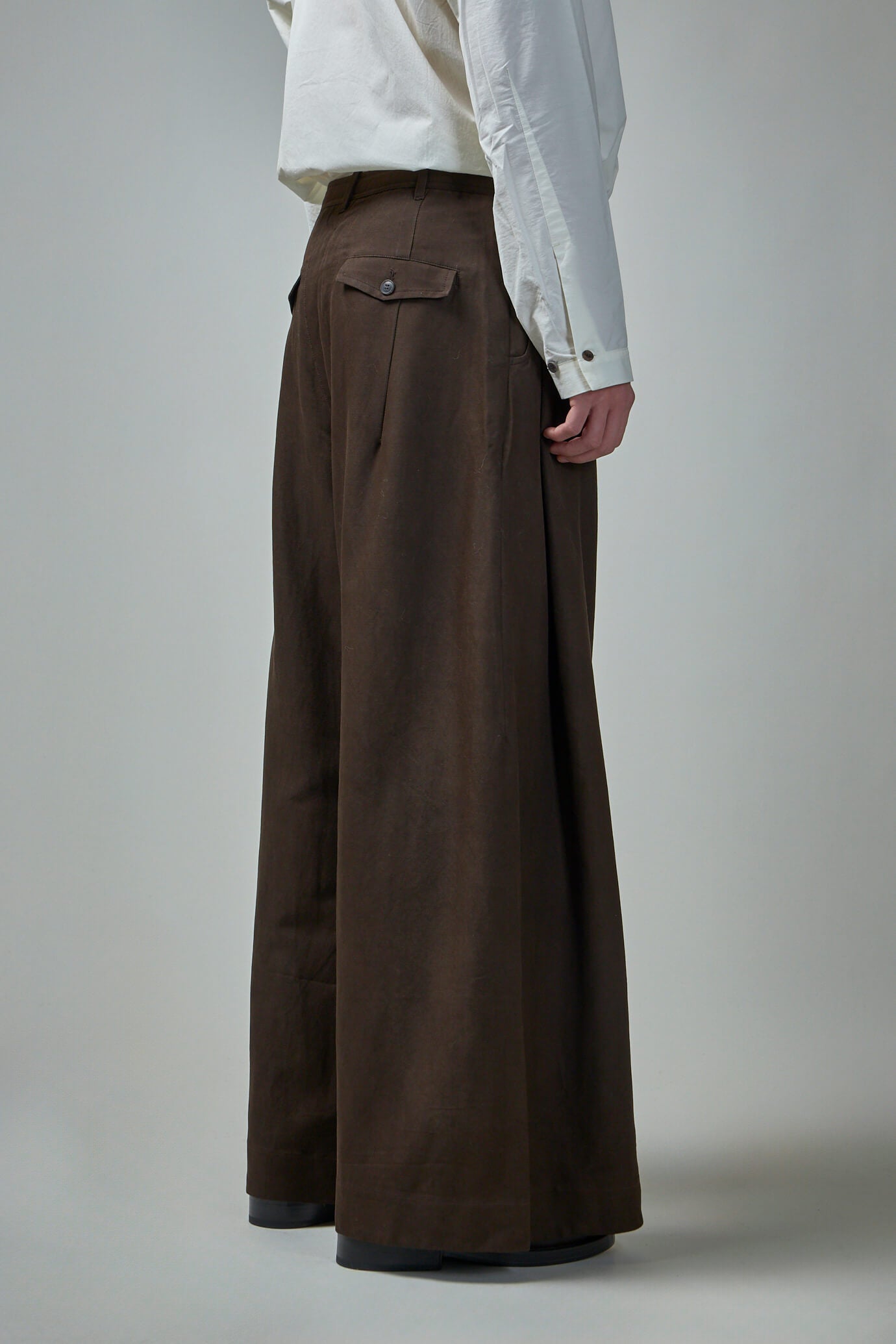 Trousers#83 Oversized Dress Pants Silk Wool Twill