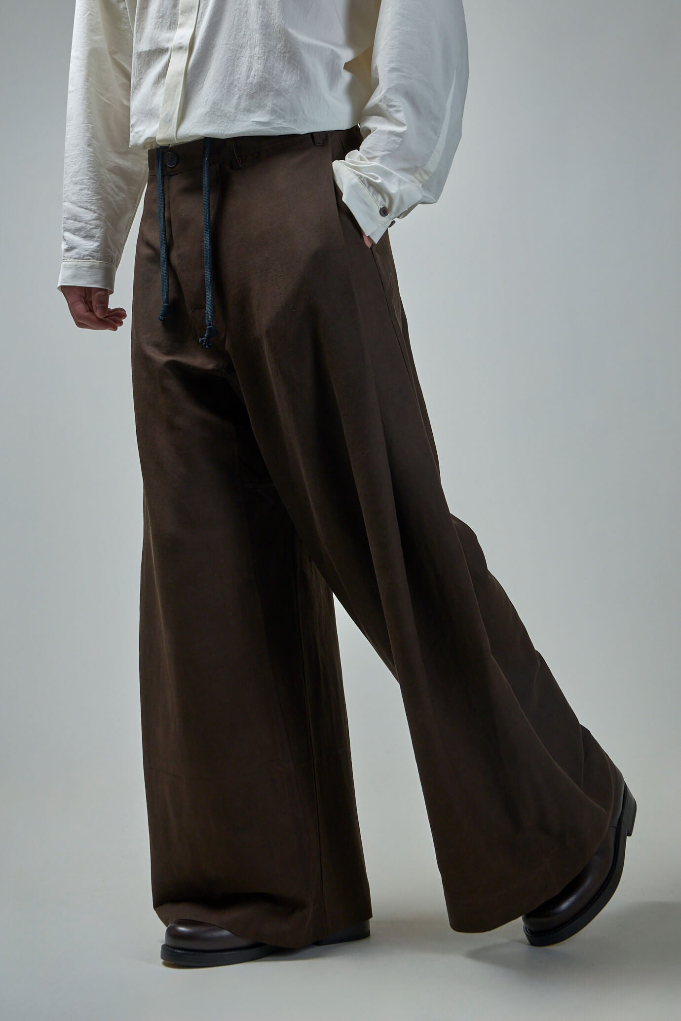 Trousers#83 Oversized Dress Pants Silk Wool Twill