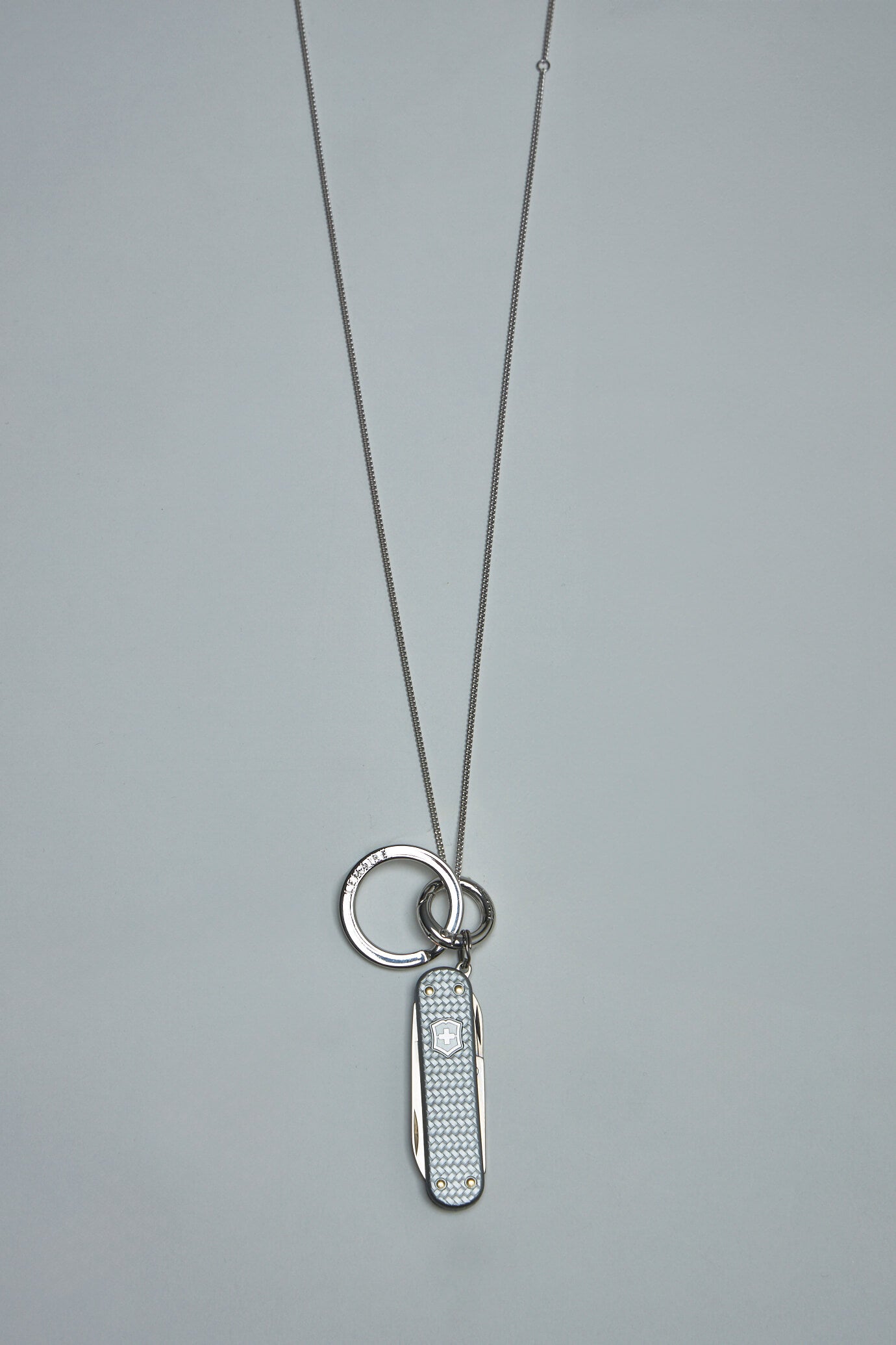 Mini Swiss Knife Necklace silver