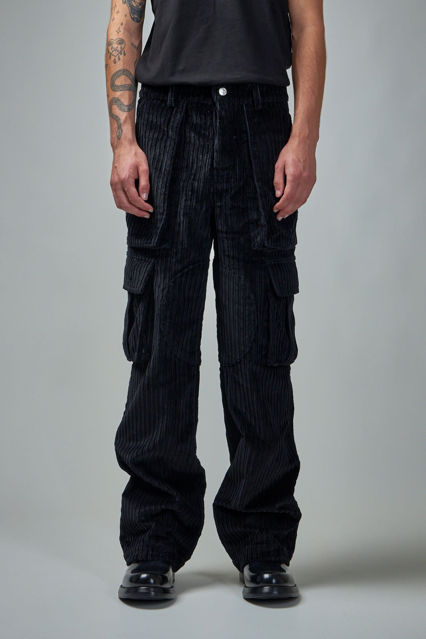 Corduroy Logo Cargo Pants