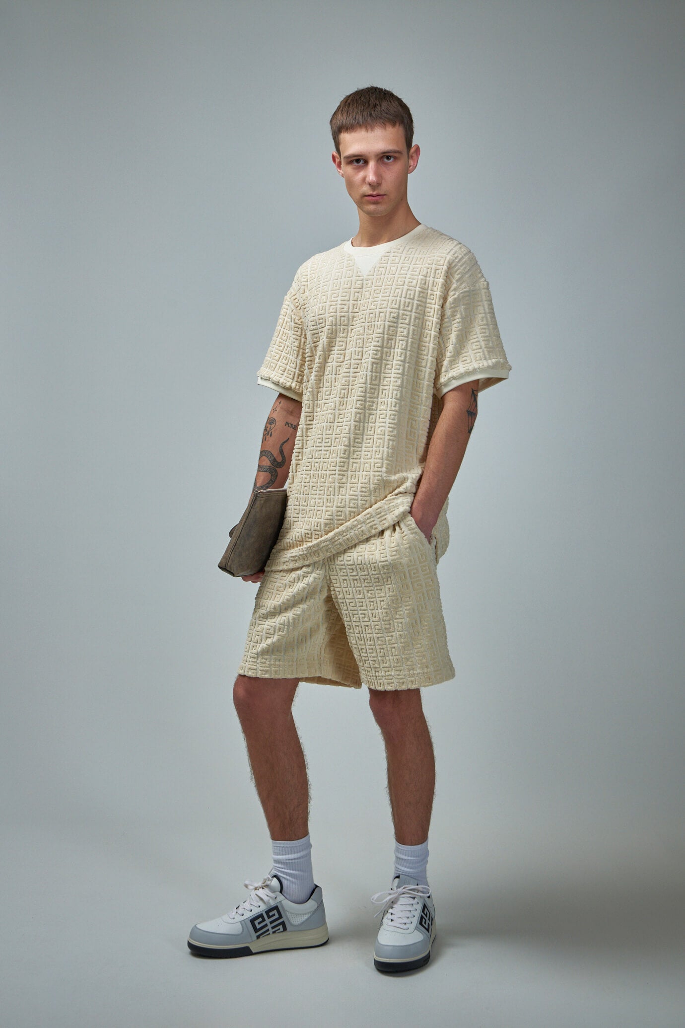 Bermuda Shorts in 4G Cotton Towelling