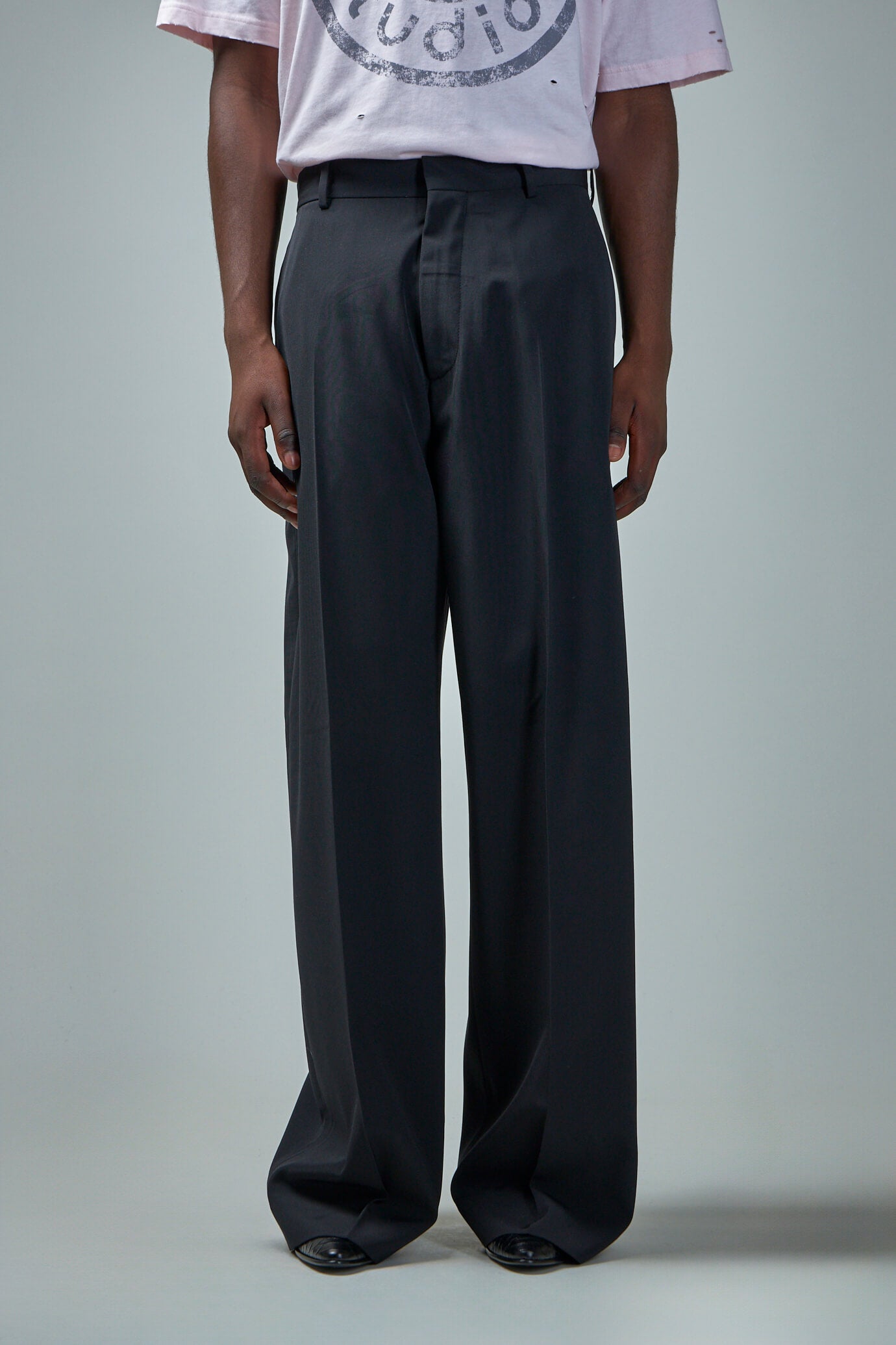 Twill Cotton Blend Trousers