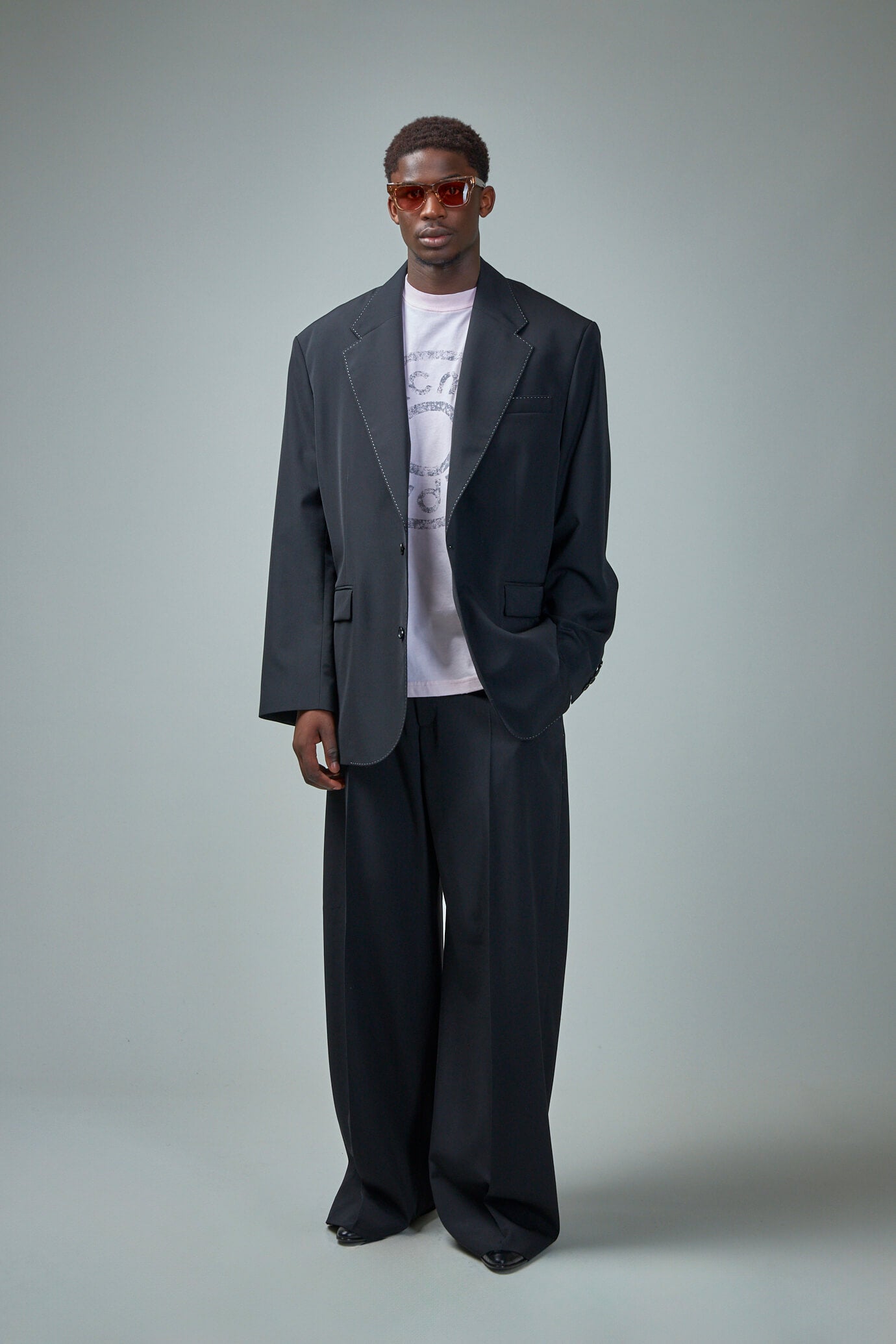 Twill Cotton Blend Trousers