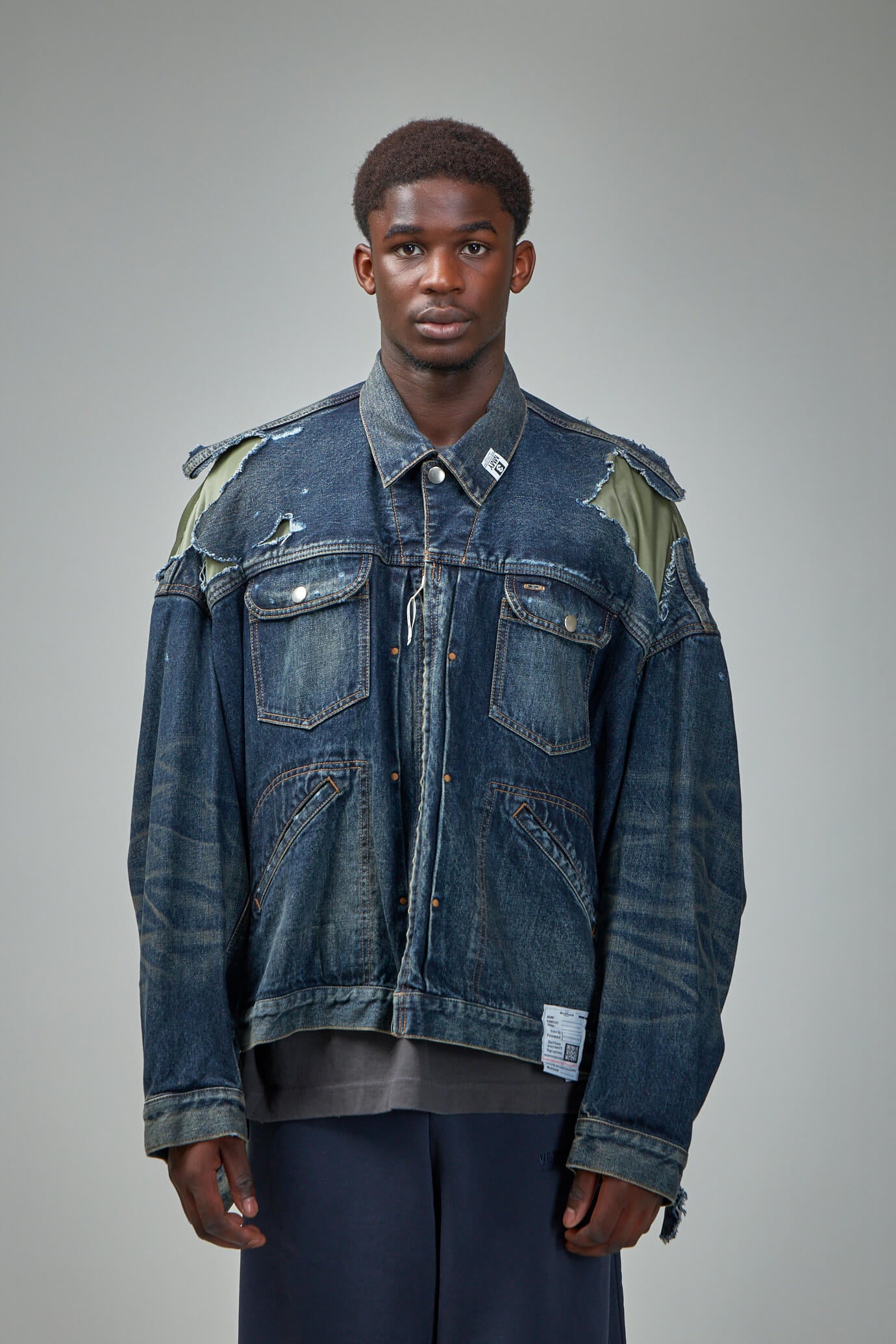 Layered Denim x Flight Jacket