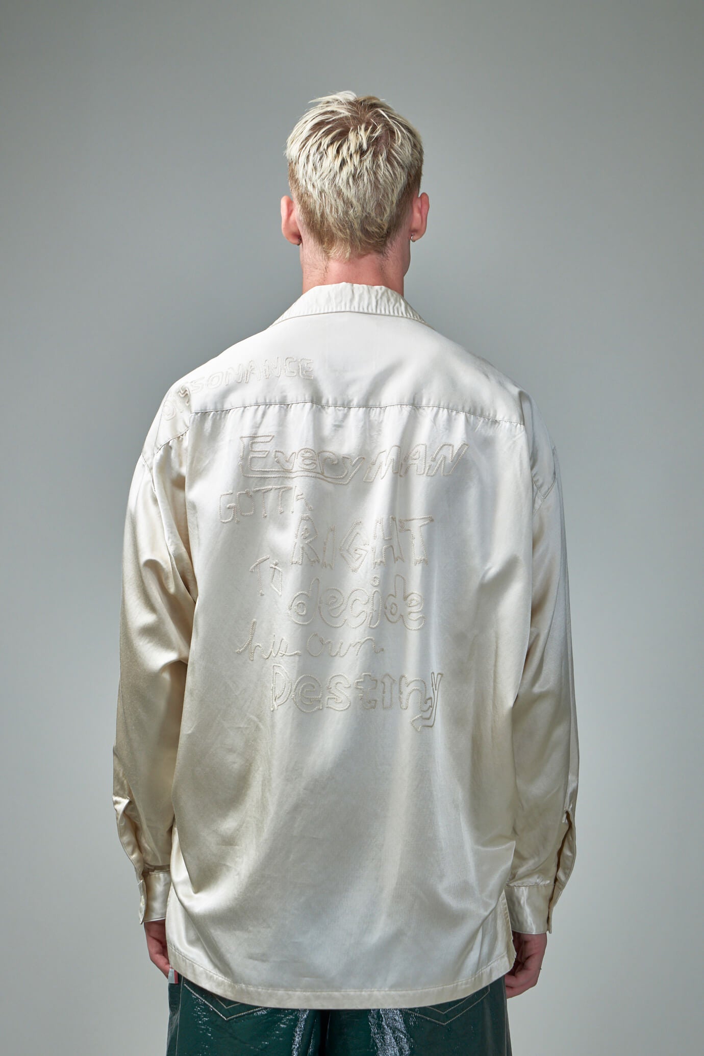 Bleached L/S Satin Shirts