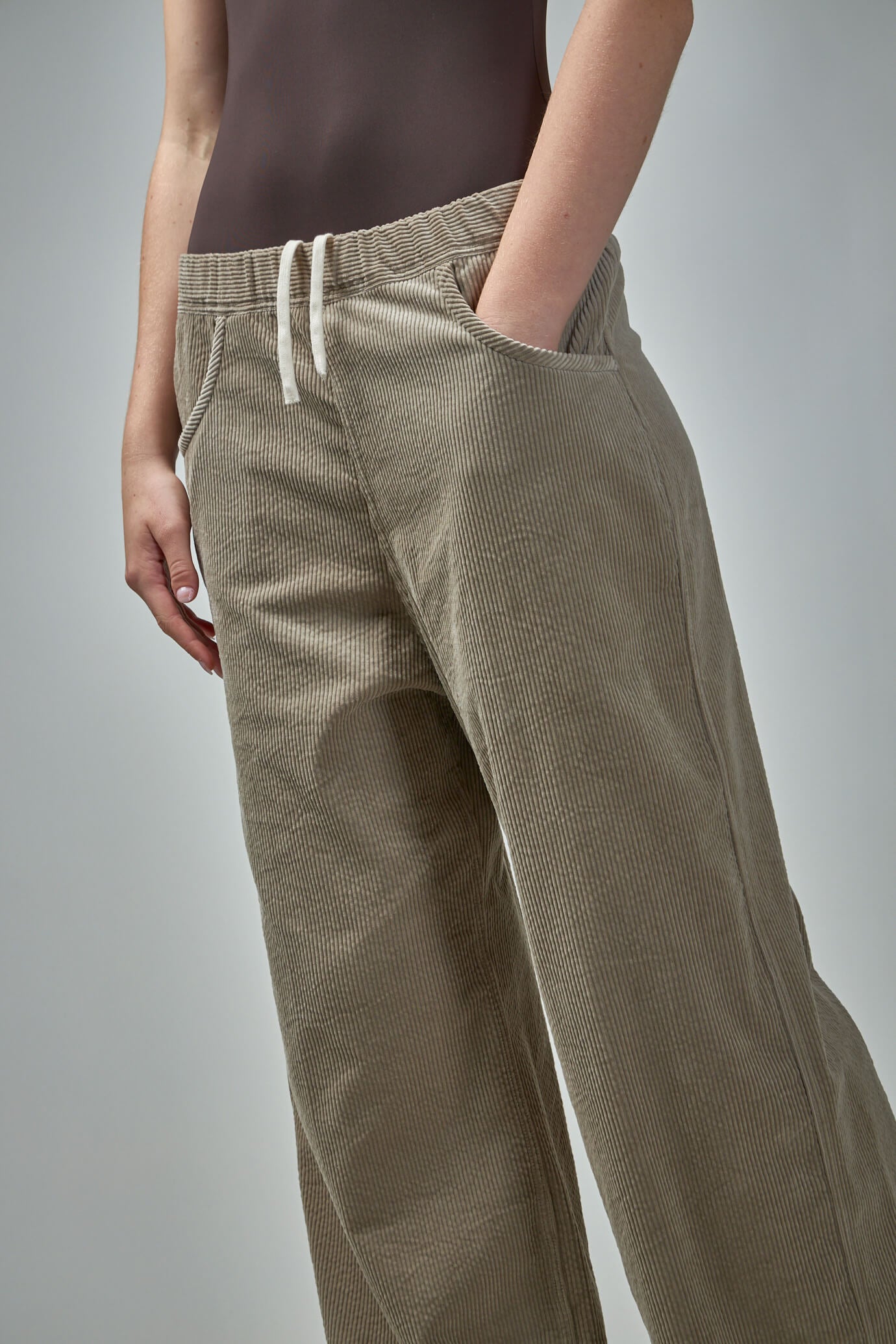 Casual Wide Pants With Drawstring Waist