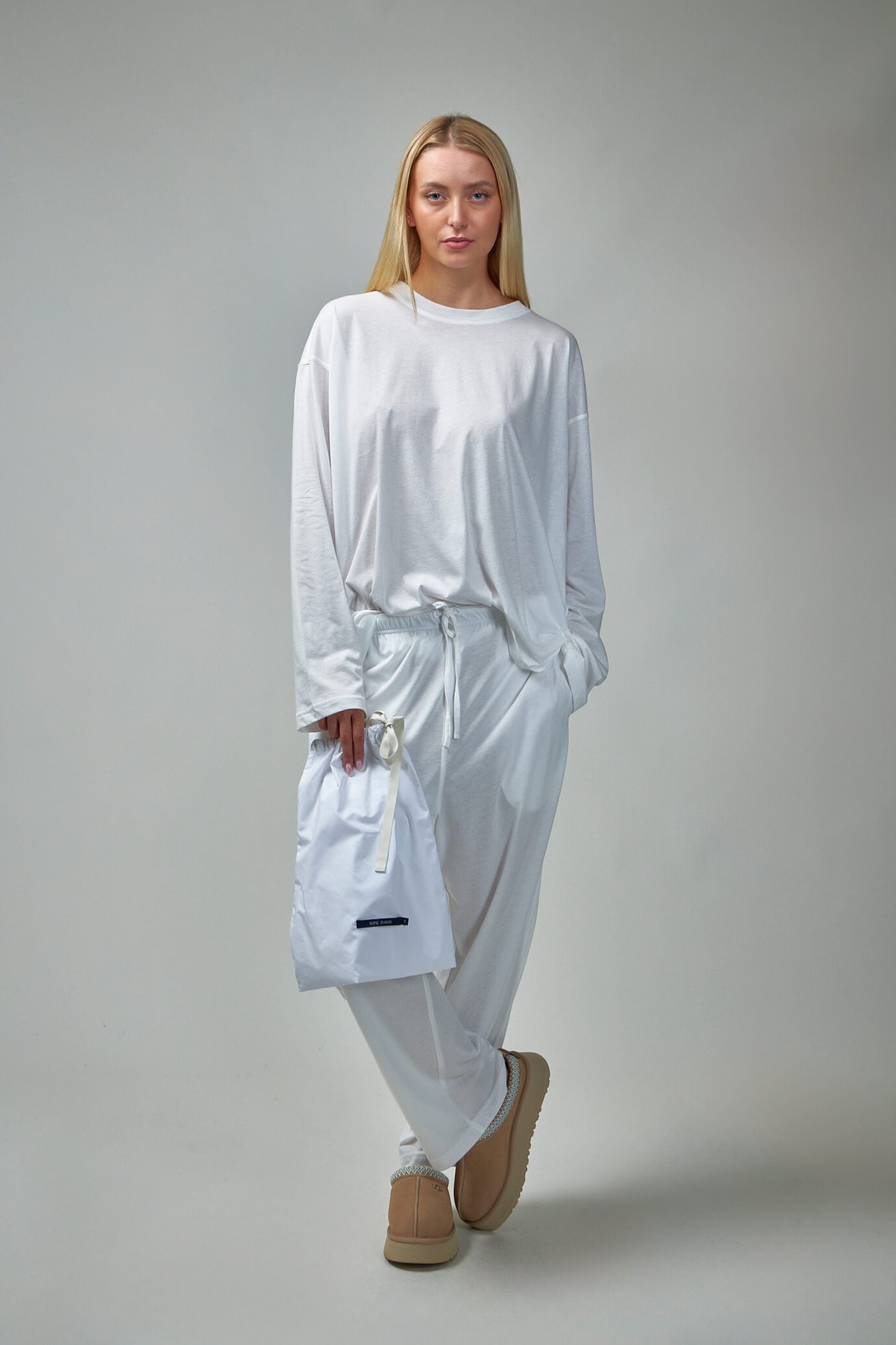 Long Sleeve C-Neck Pajama In Fine Jersey