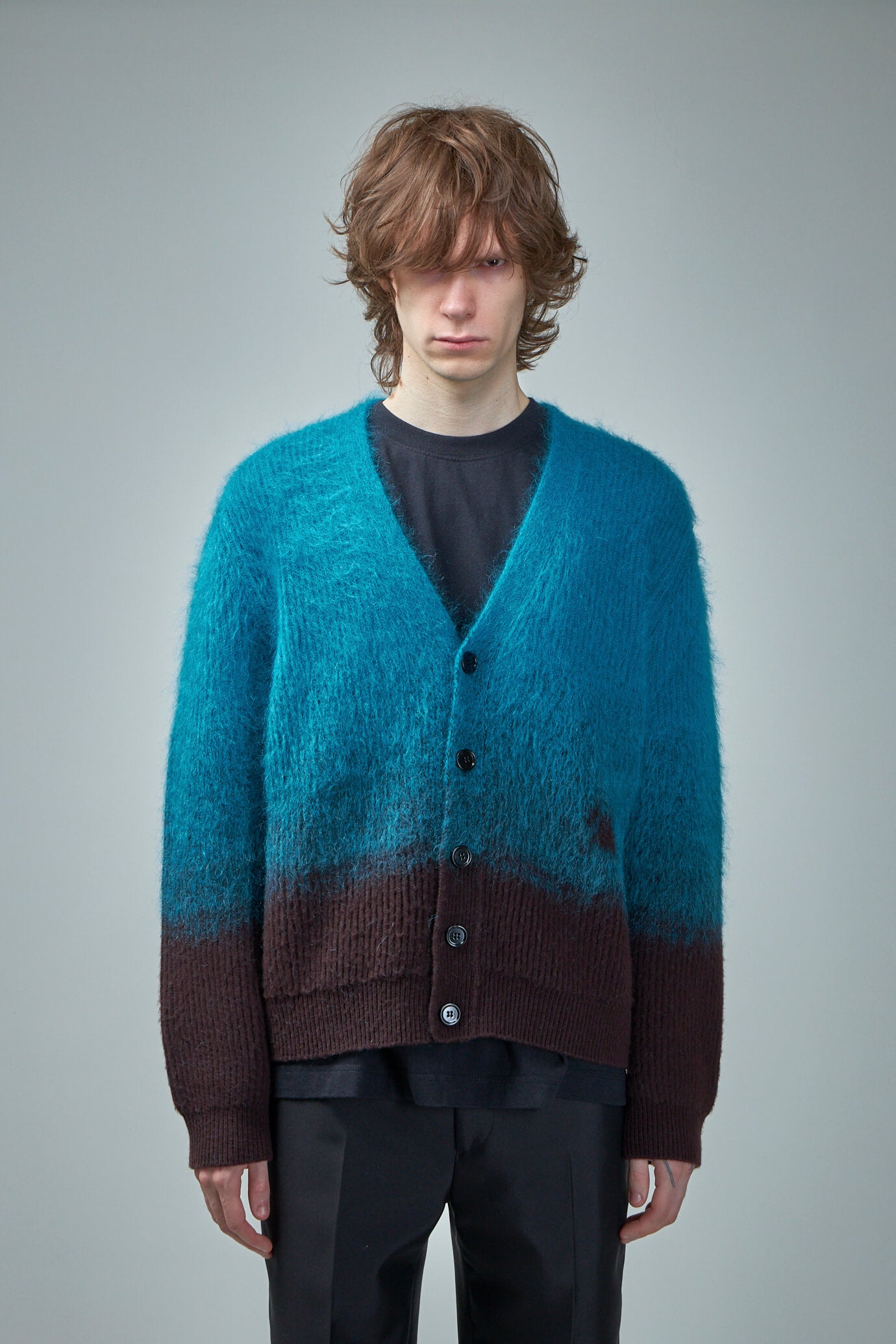 Wool Mohair Blend Cardigan