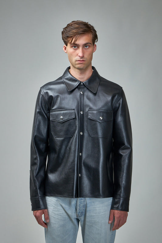 Shirt Double Pocket Leather