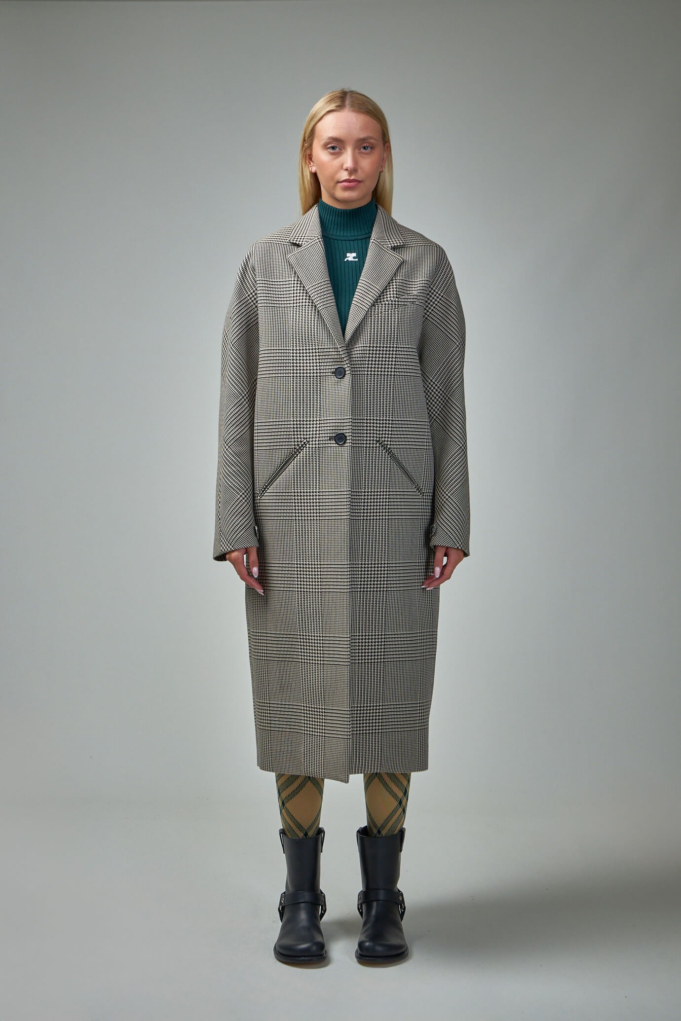 Long Coat Cocoon Prince Of Wales