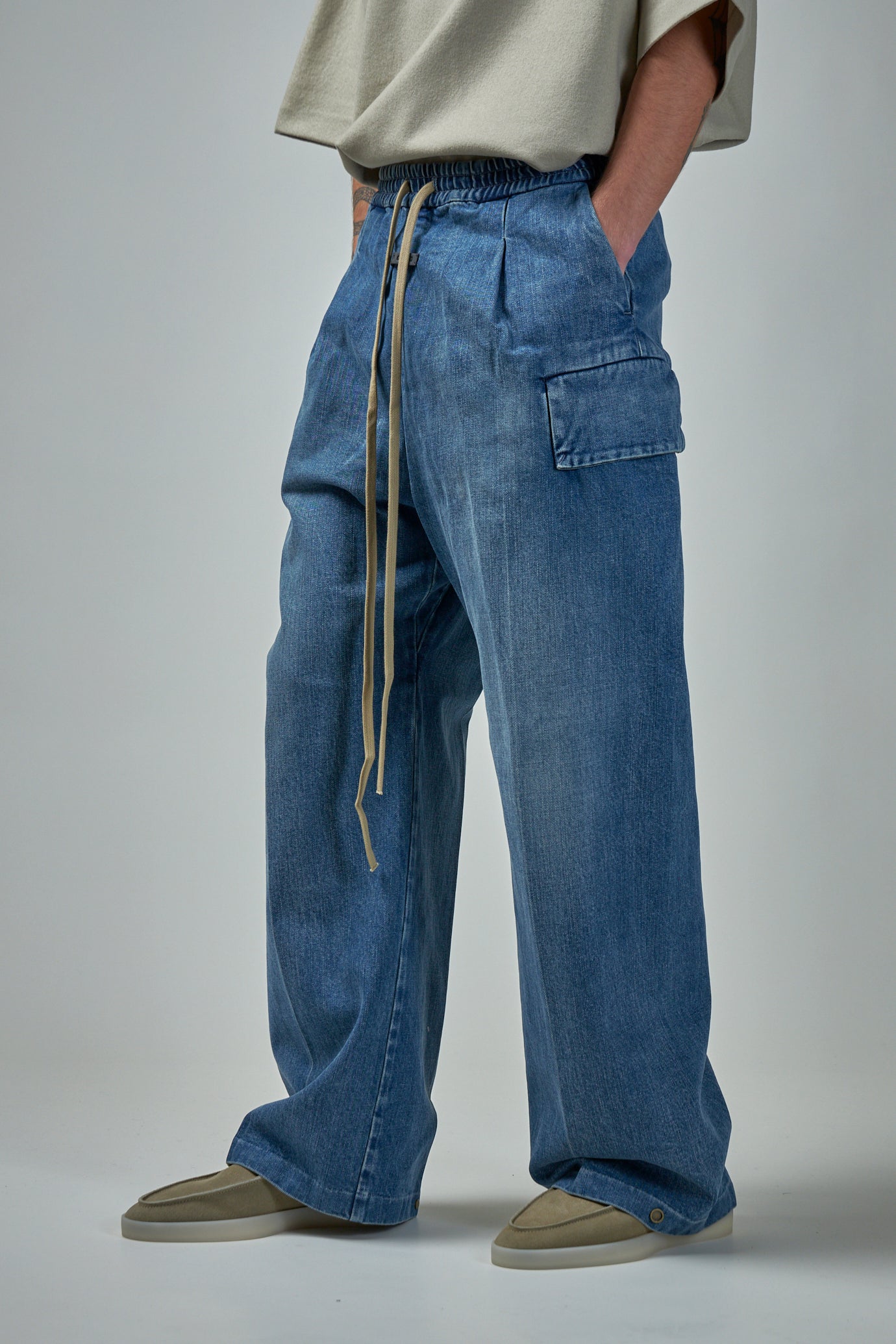 Denim Cargo Pant