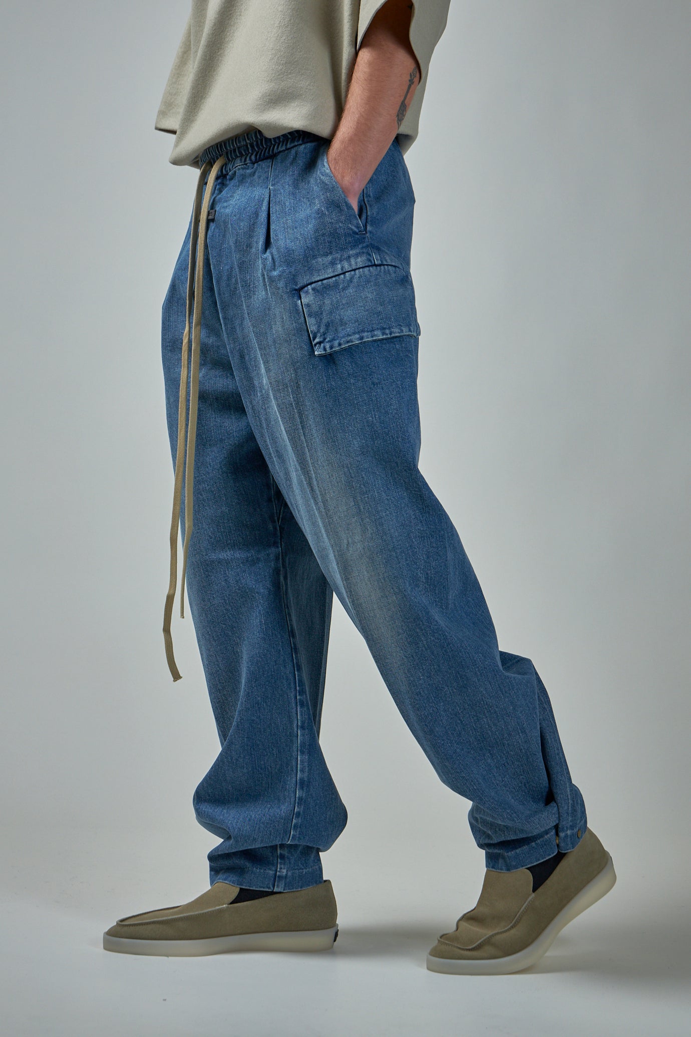 Denim Cargo Pant