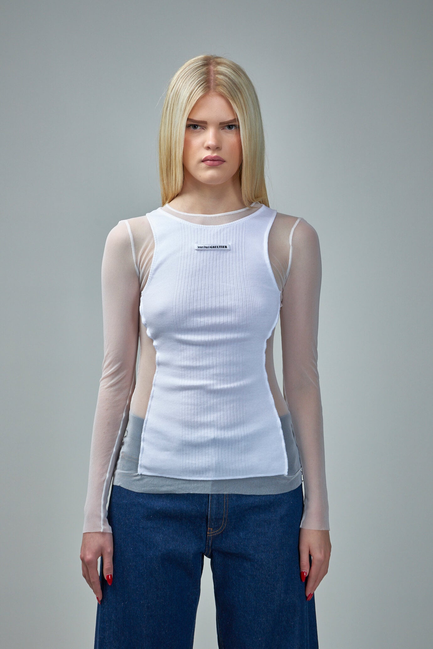 Mesh Top with Rib 