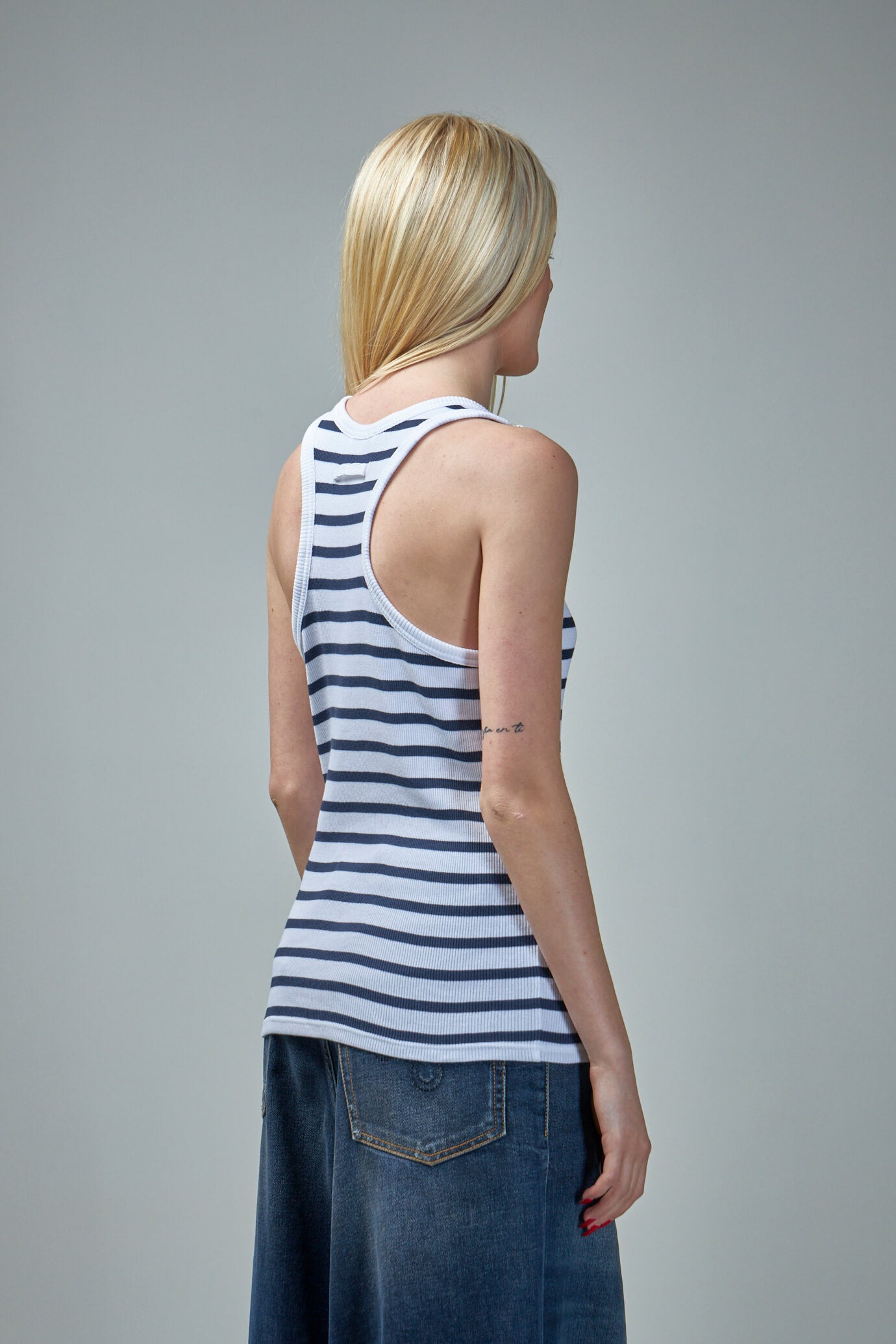 "The Strapped Marinière" Tank Top