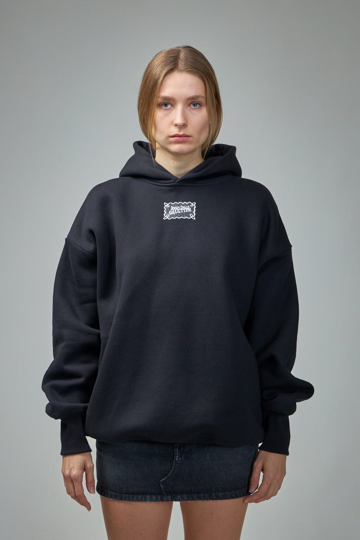 Cotton Oversized Hoodie with  'Lace Label'