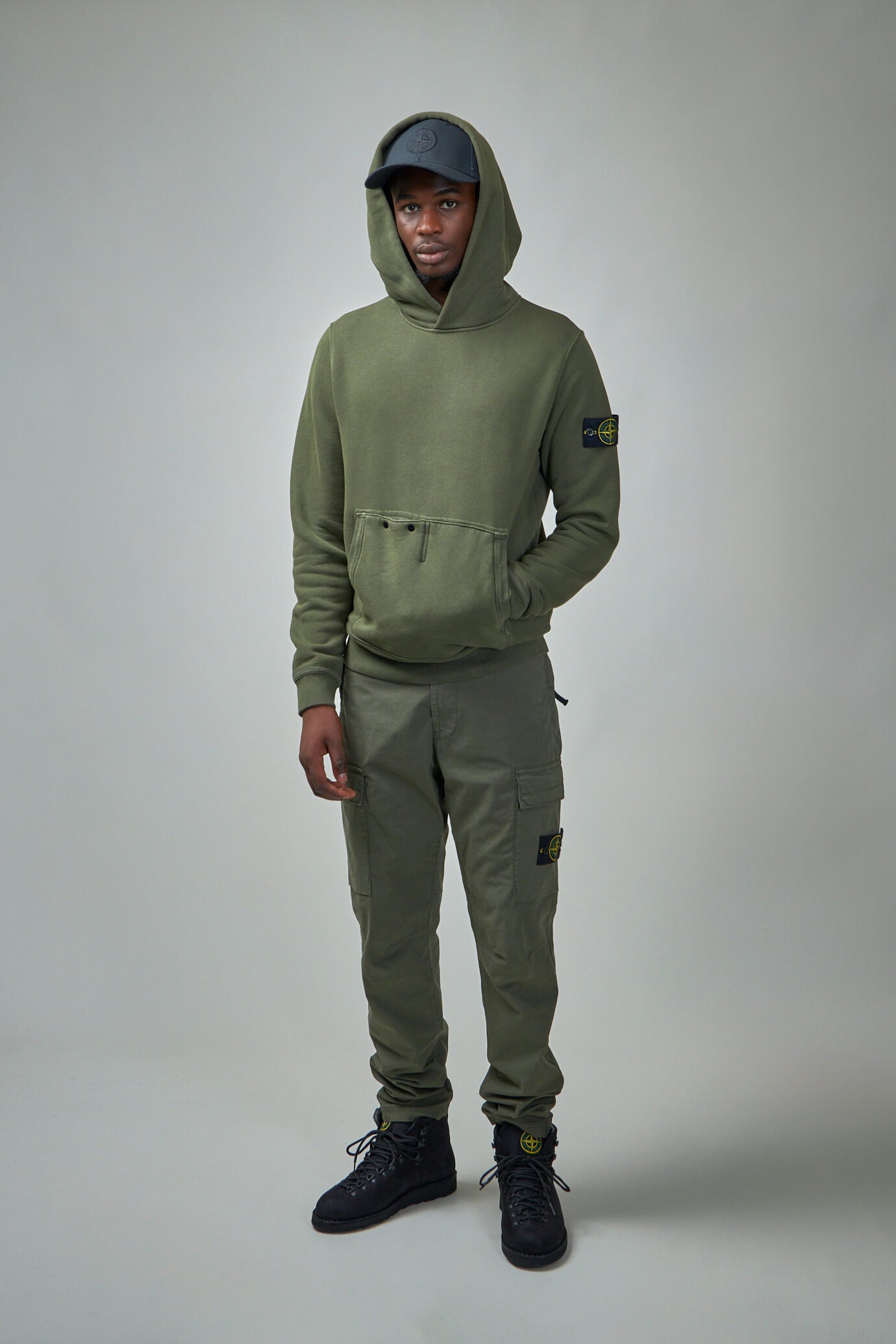 Stone island kangaroo pocket hoodie online