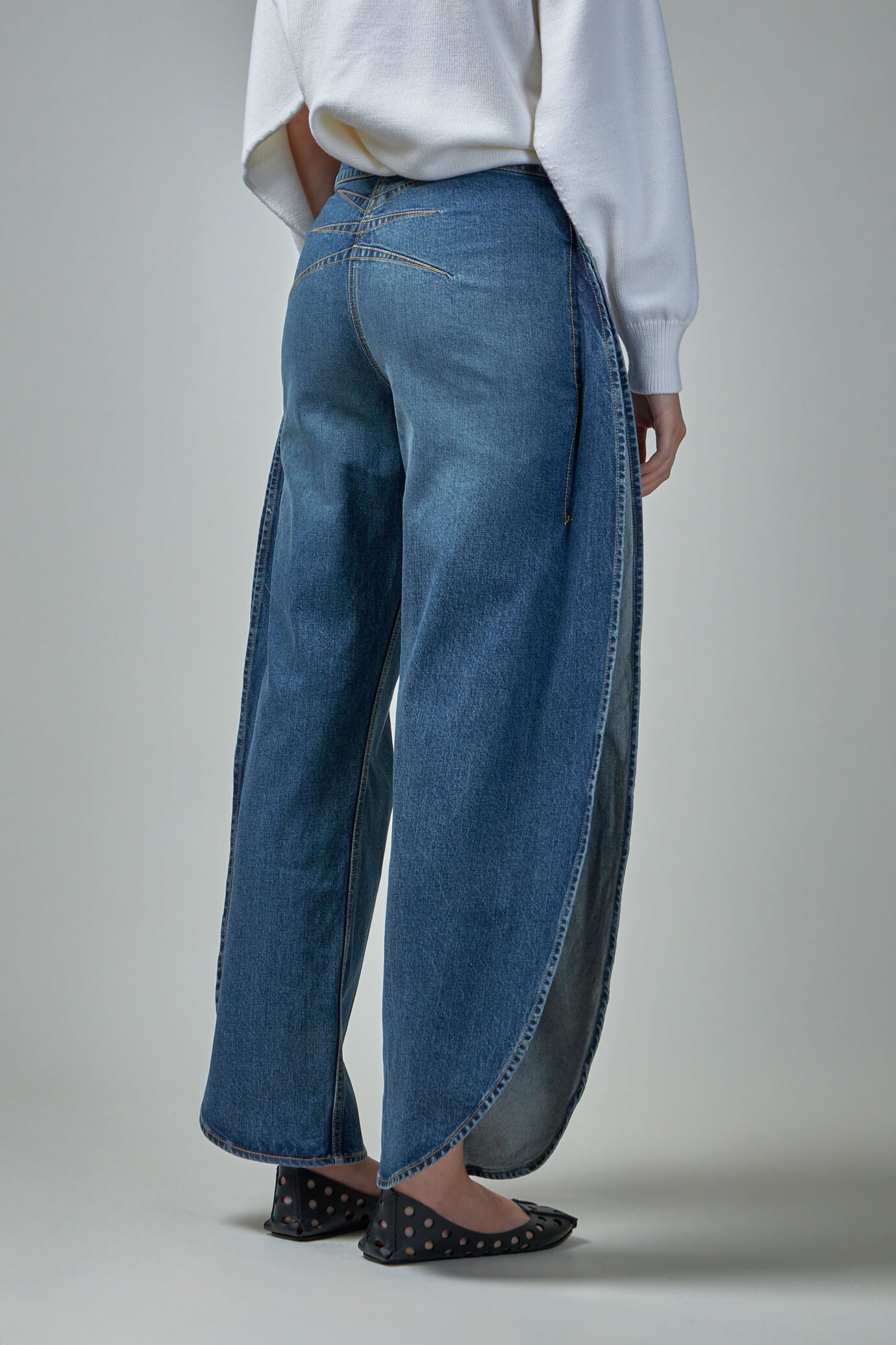 Round Jeans Stone Denim