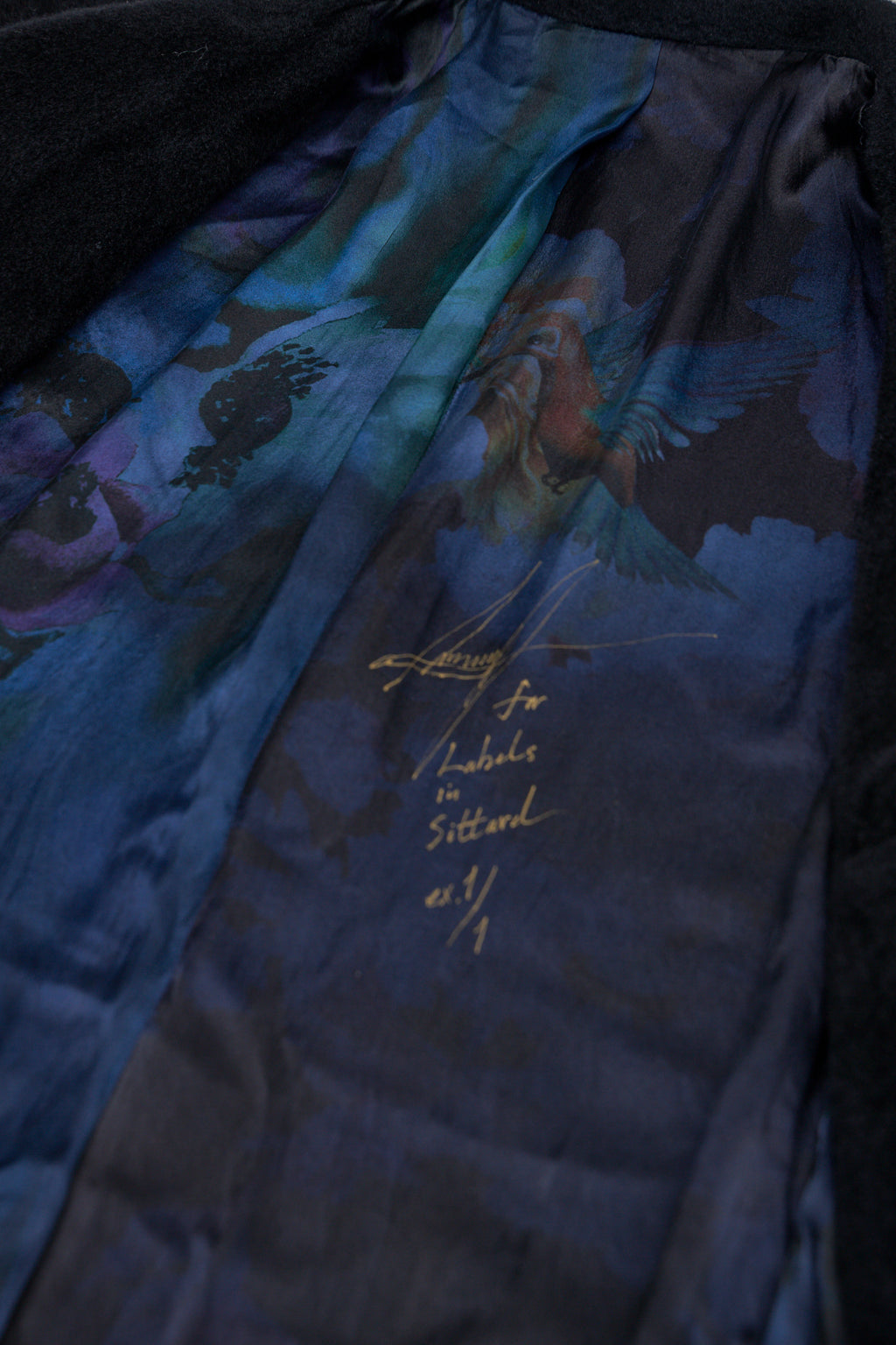 Pure Alashan Cashmere 3-ply Fully-Lined Como Silk Long Coat