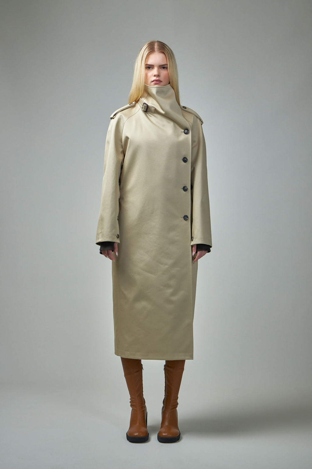 Oblique Trench Coat