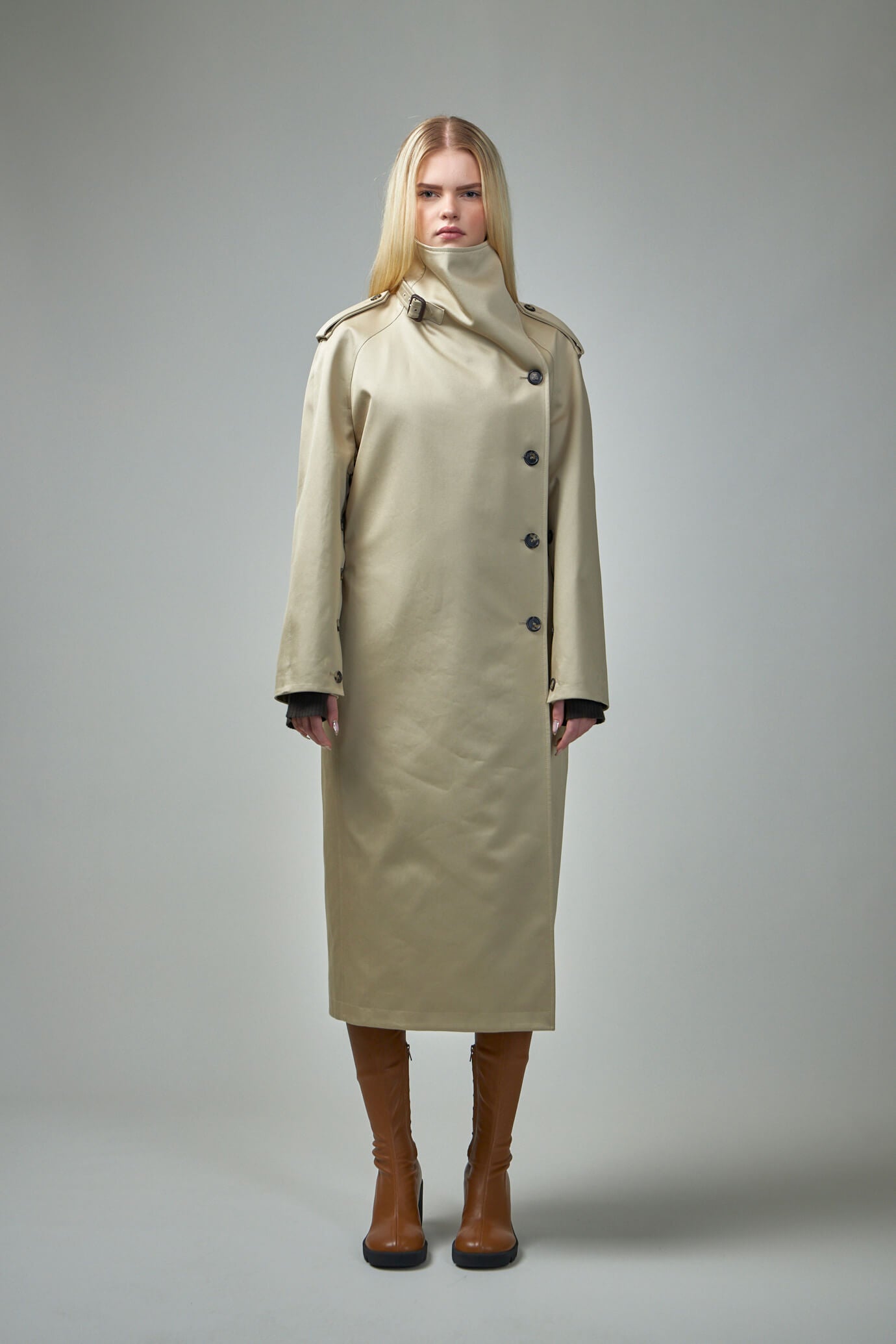 Oblique Trench Coat